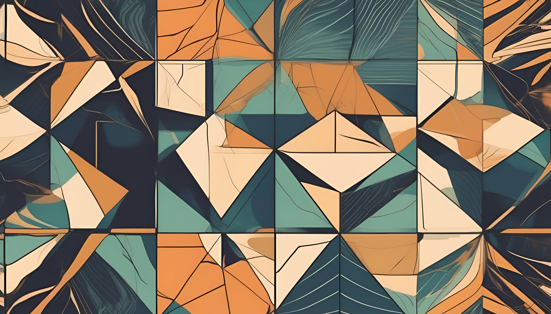 Unique vintage abstract wallpaper.