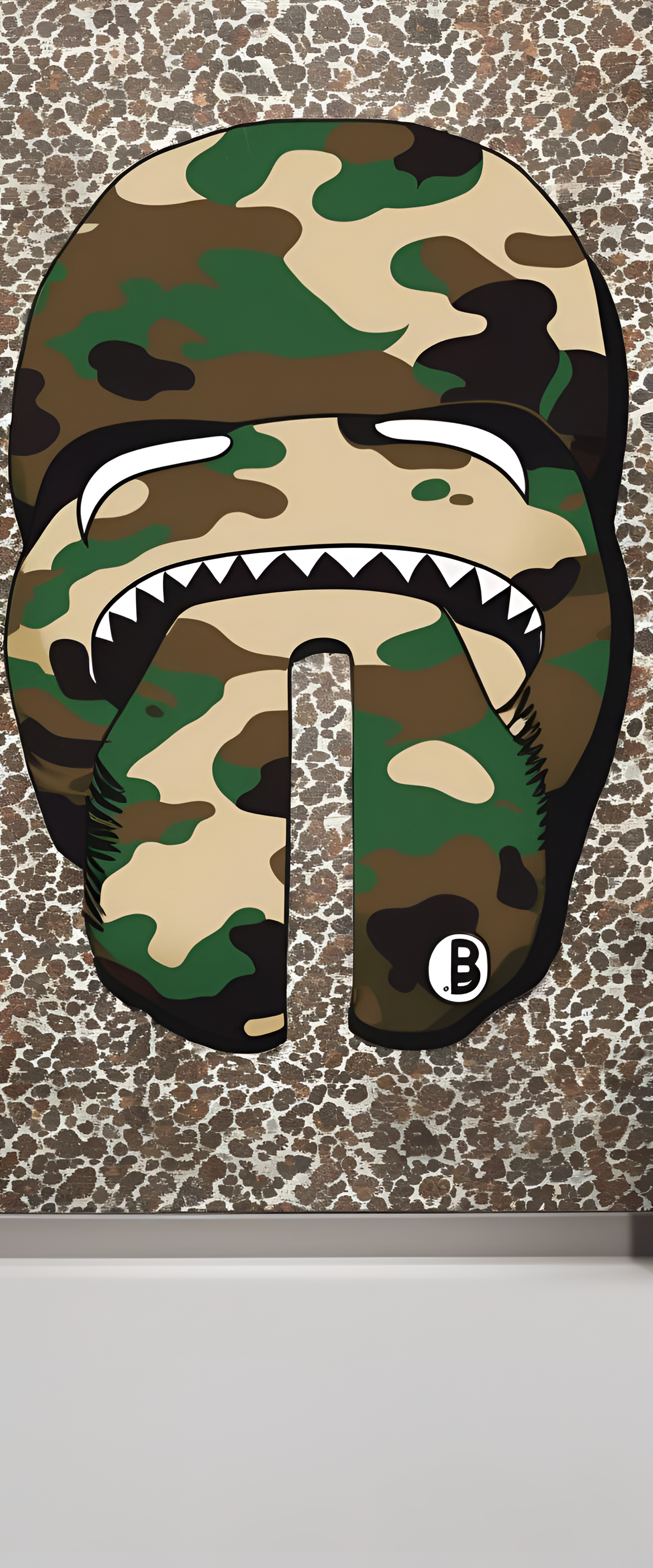 Bape-inspired abstract design for a phone wallpaper.