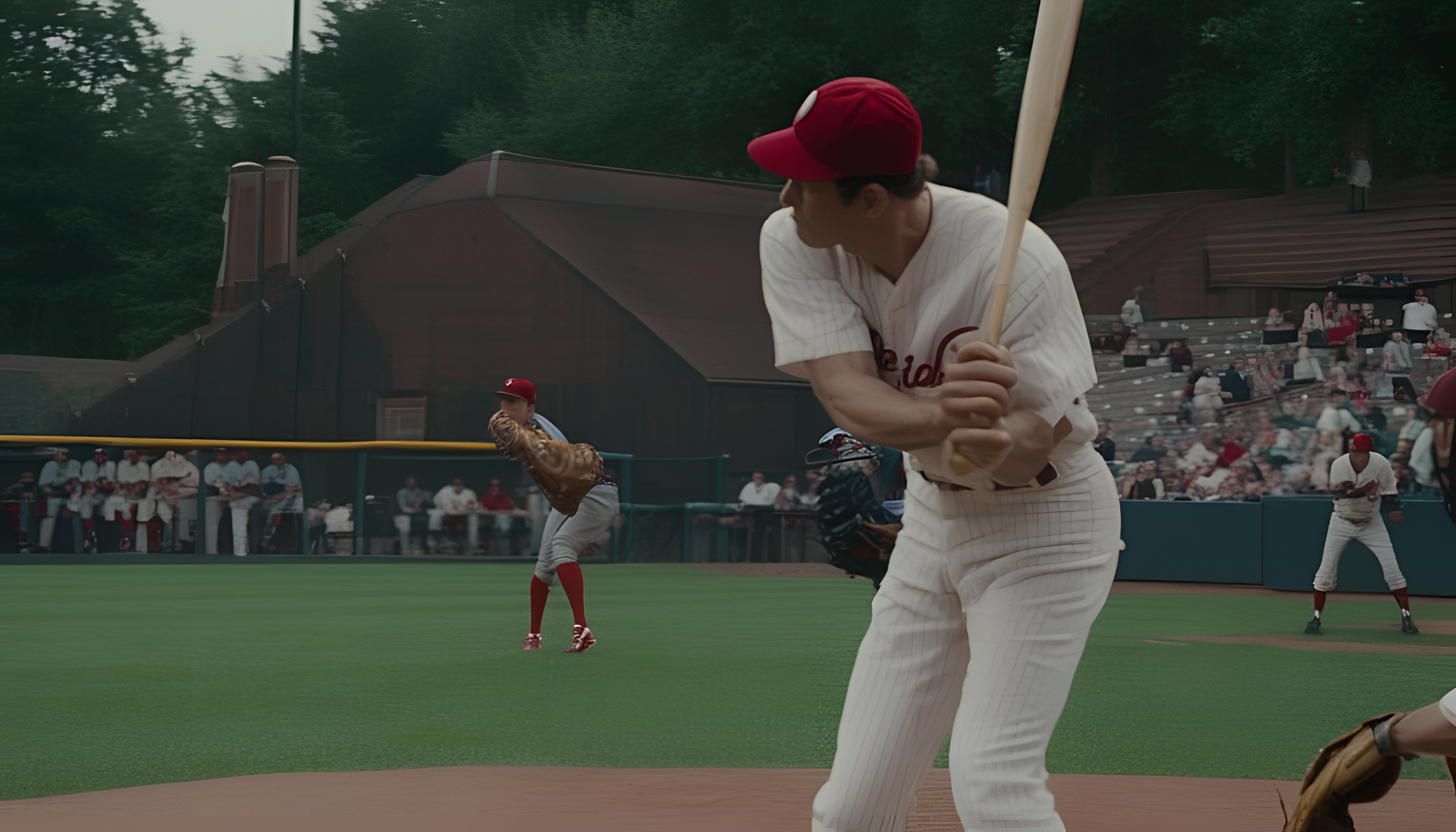 Vibrant baseball close-up on a polished field.