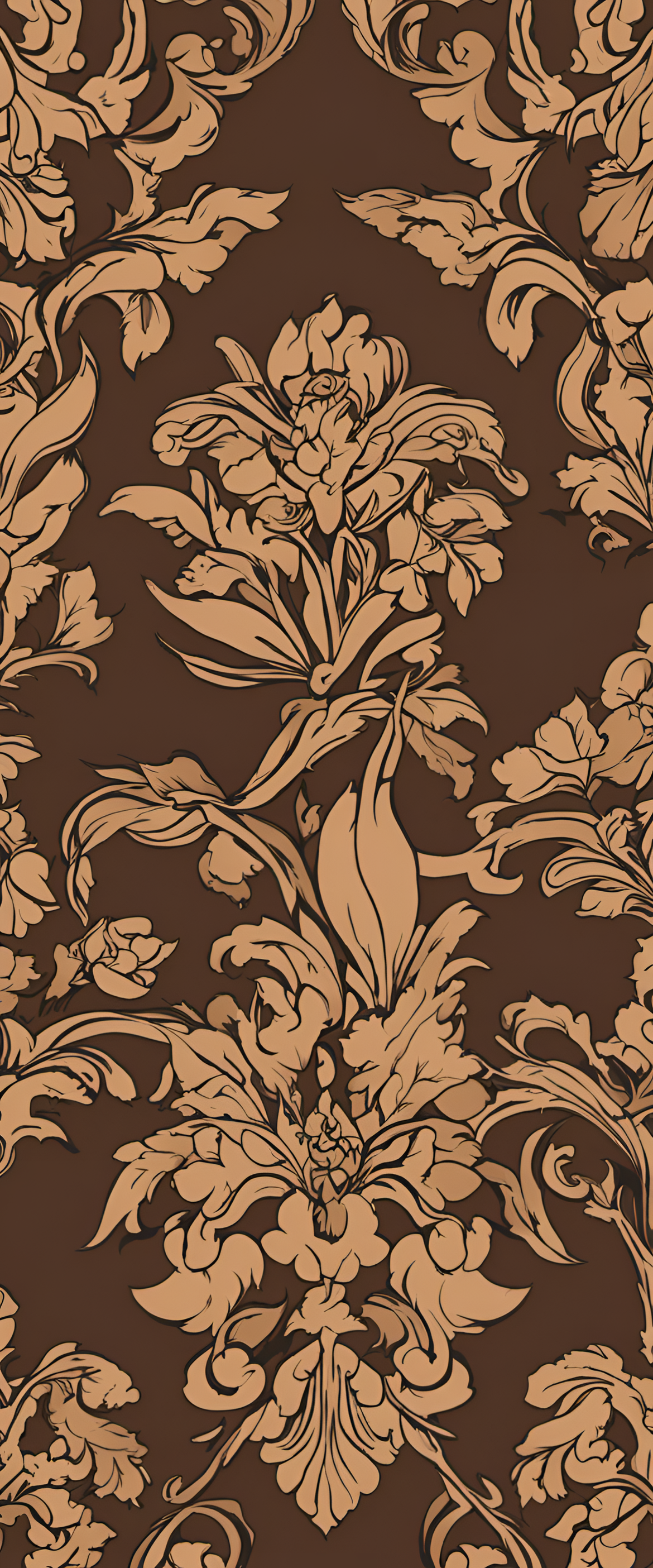 Brown abstract wallpaper with clashing colors.