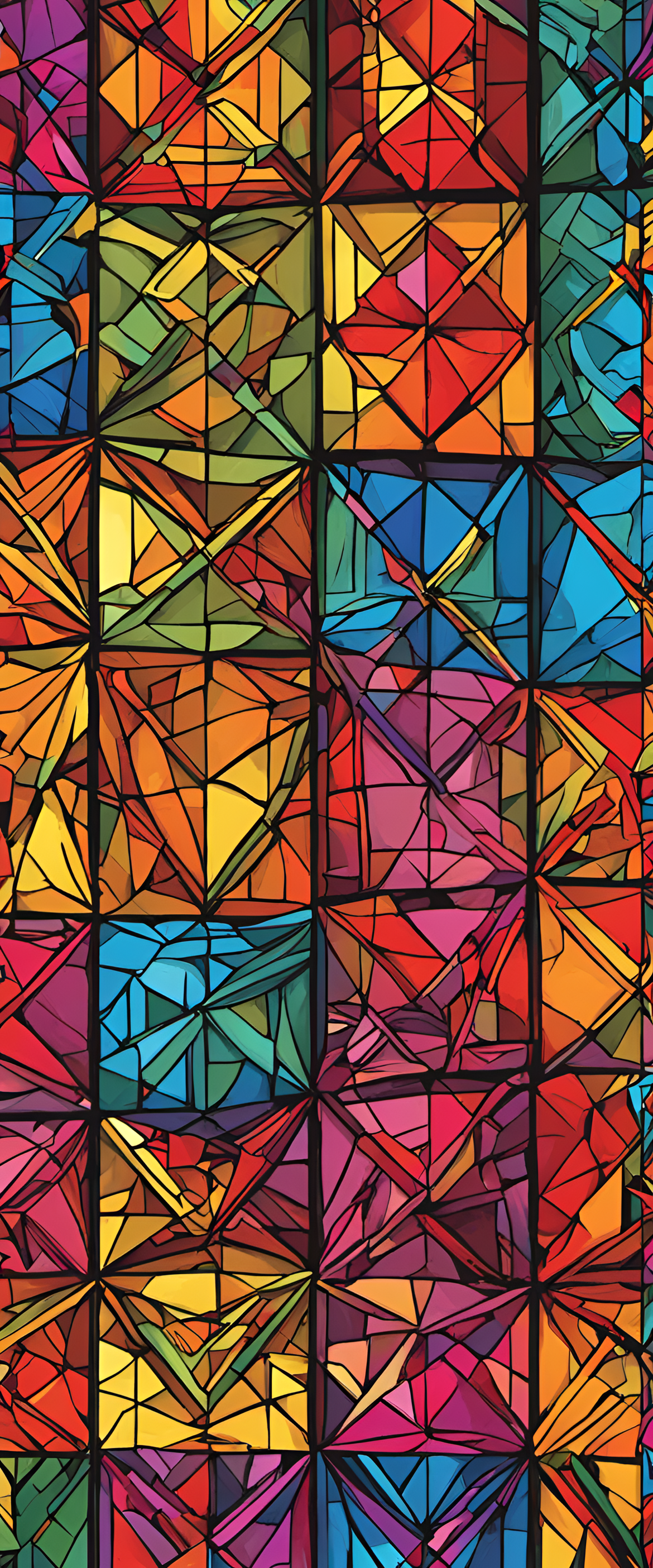 Colorful Christian wallpaper with tetradic hues.