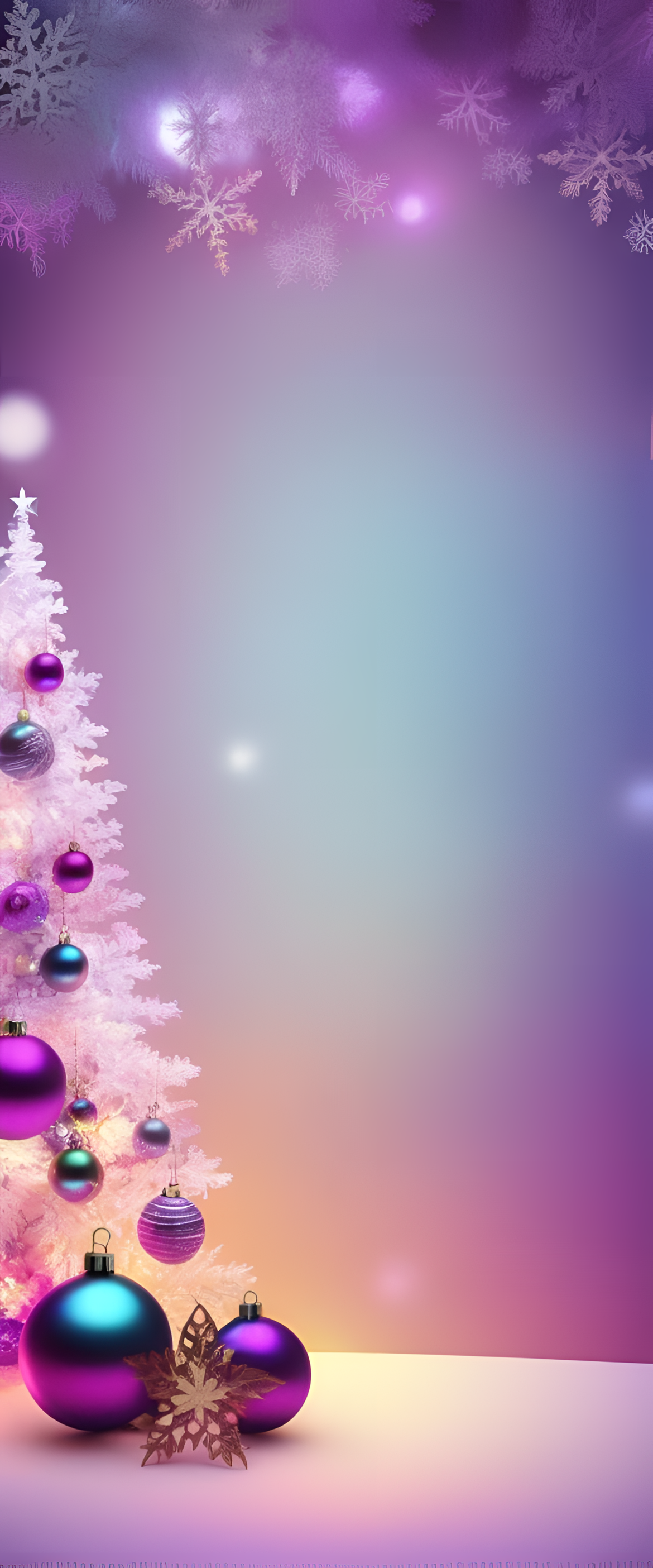 Vibrant and festive Christmas wallpaper with a dazzling, dreamlike appearance.