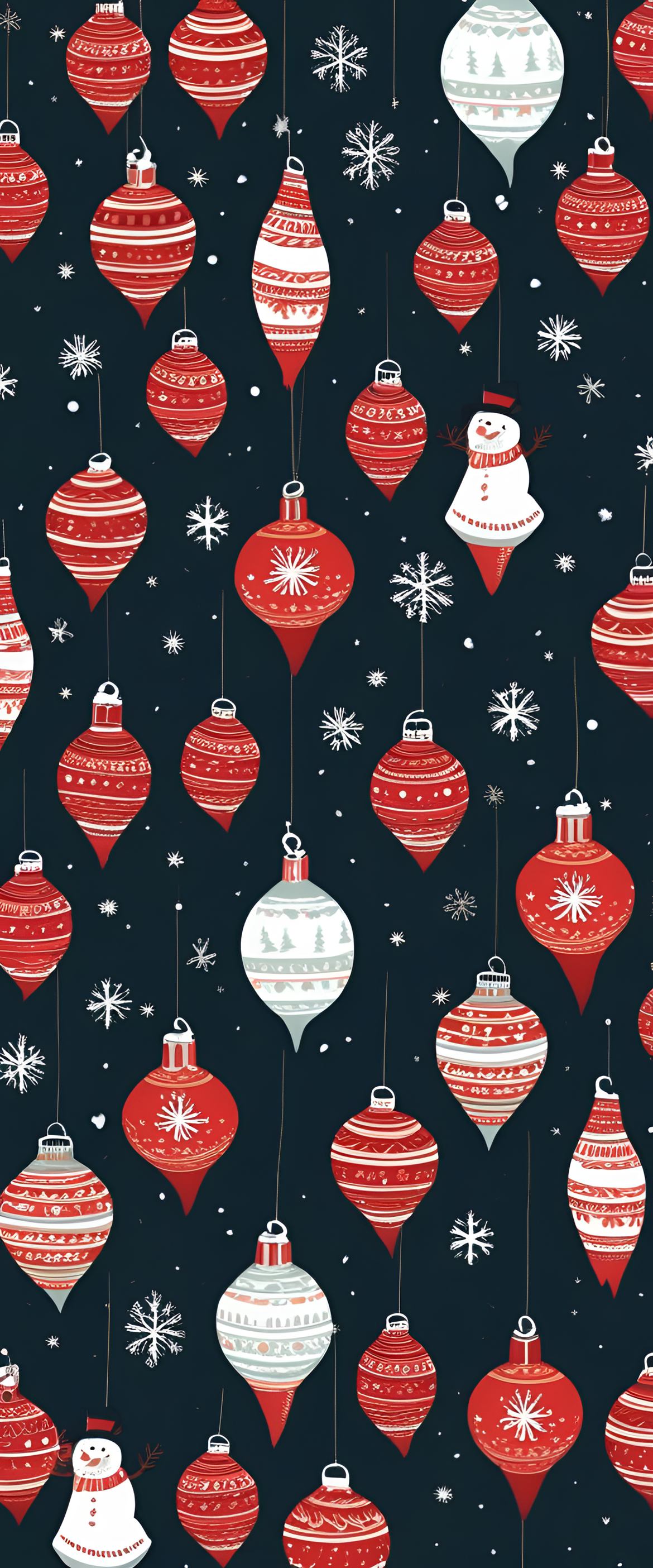 Festive Christmas wallpaper with holiday-themed design.