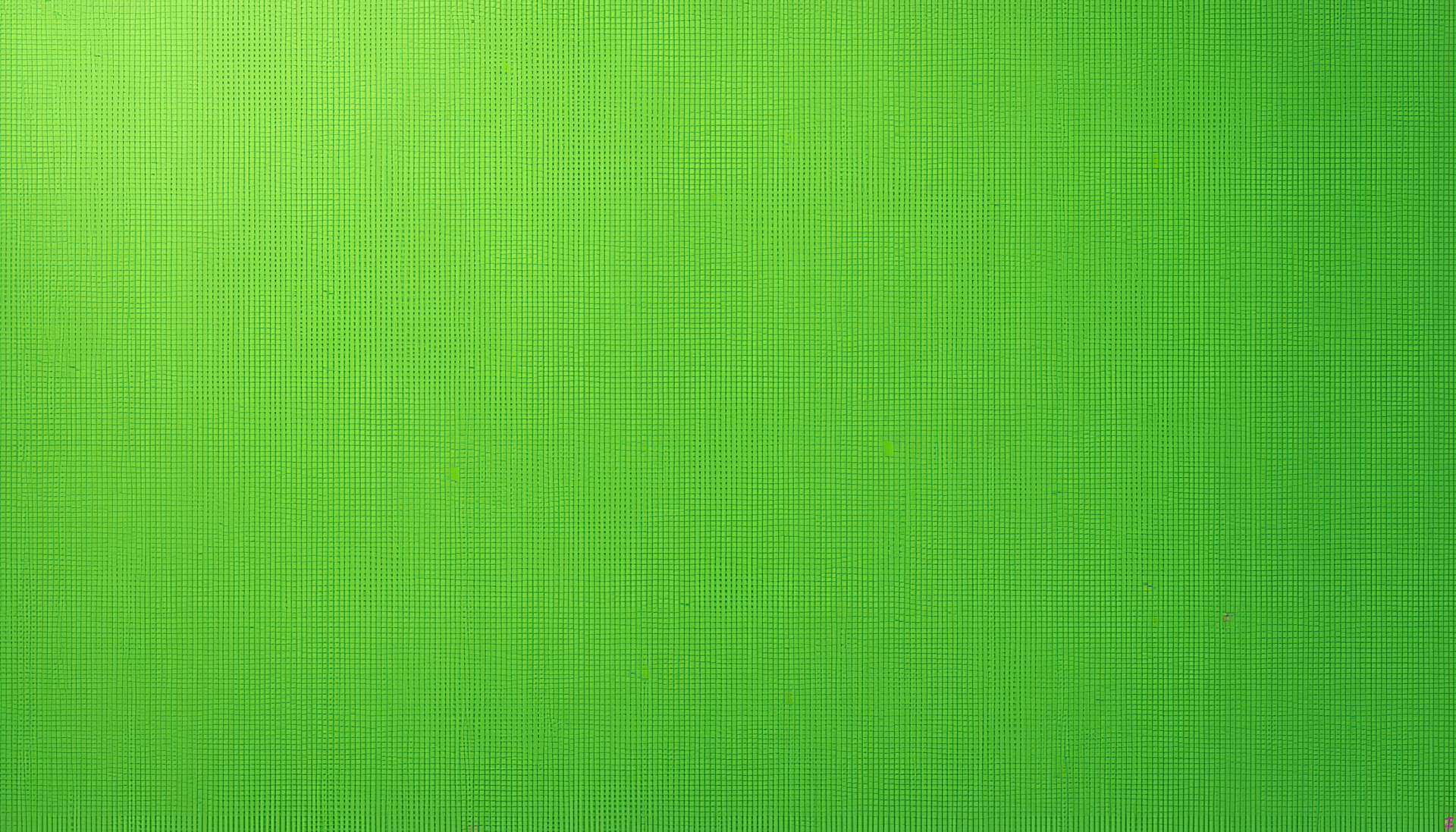 Vibrant green abstract pattern resembling a Pixar-style wallpaper.