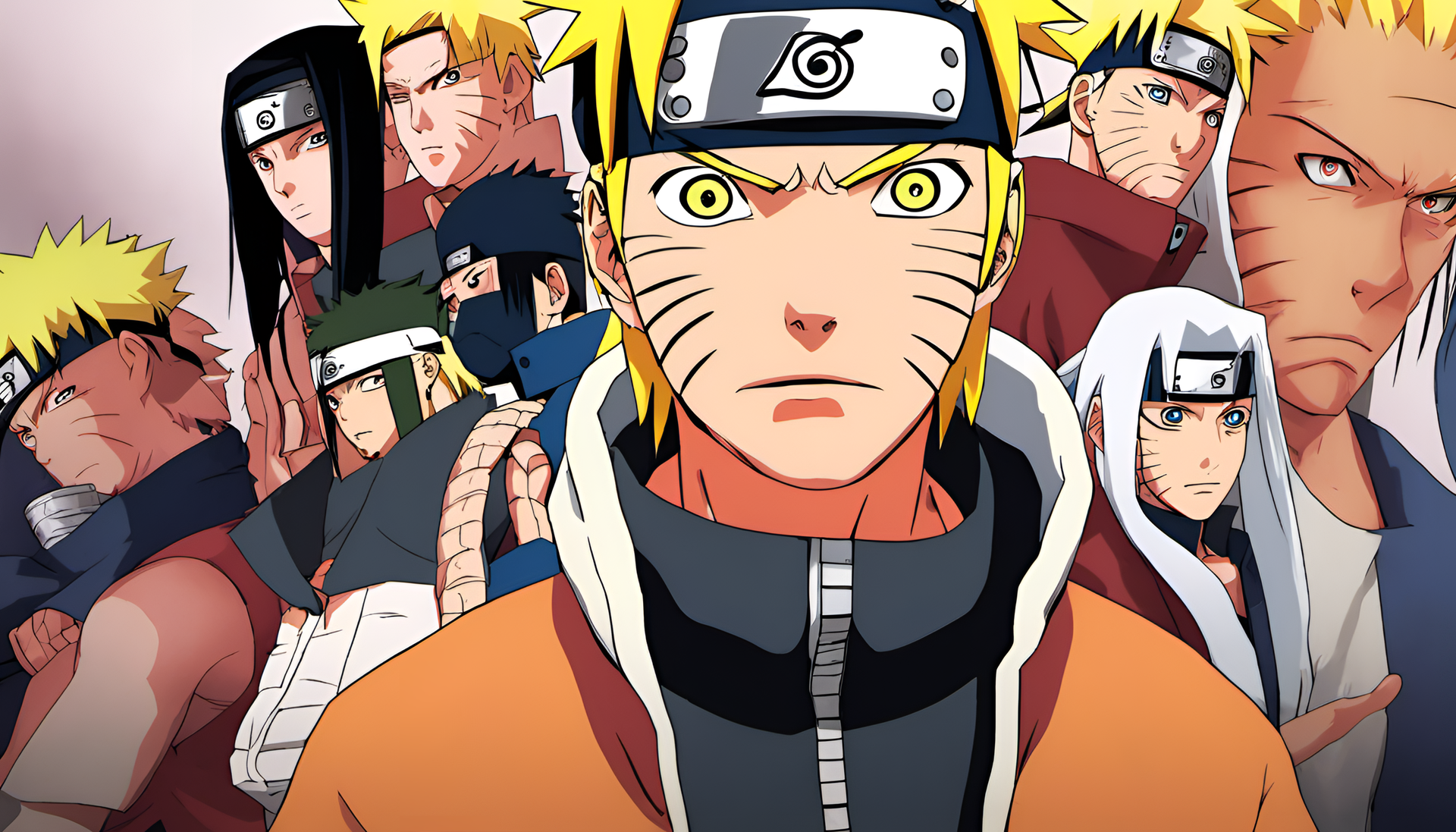 Naruto character in action with a dynamic background.