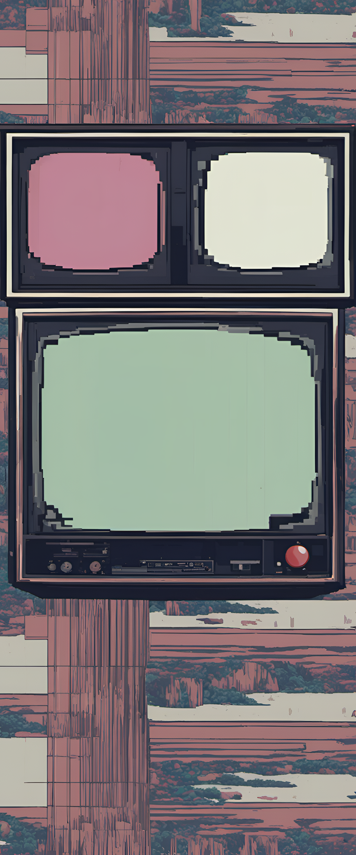 Pixelated glitched artwork of a Pokemon with an old TV effect.