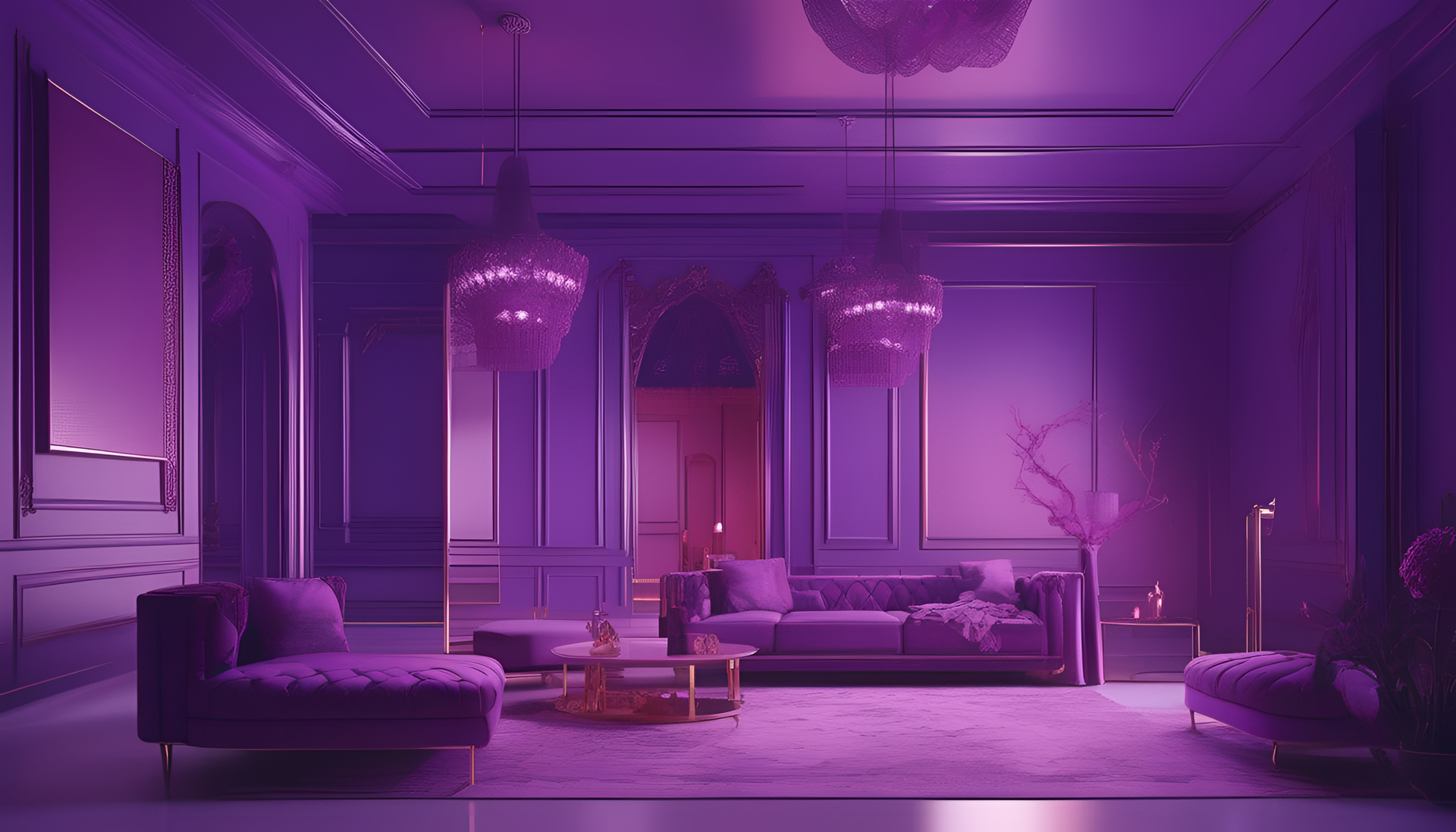 Vibrant purple aesthetic wallpaper.