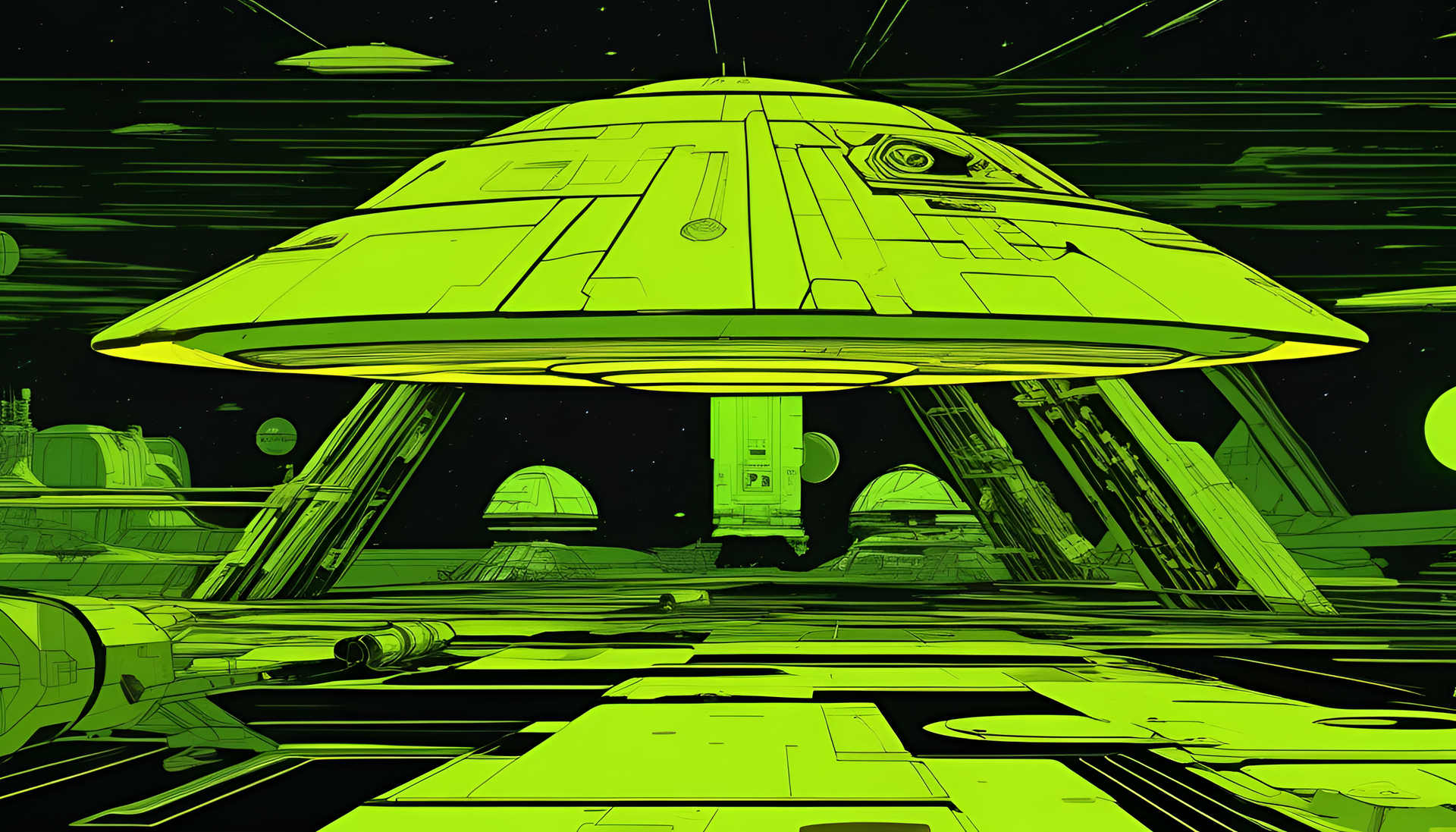 A Cool Green Star Wars Background