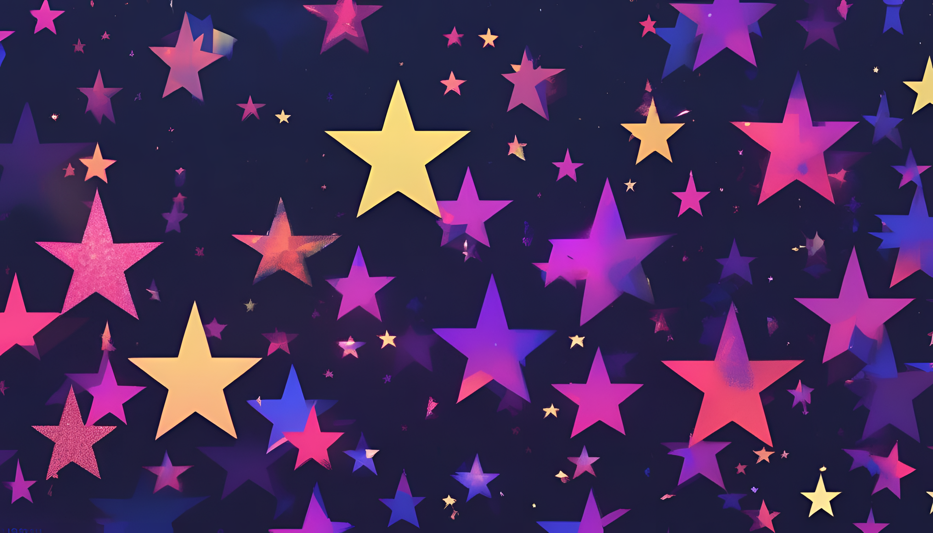 Glitched starry pattern on a wallpaper.