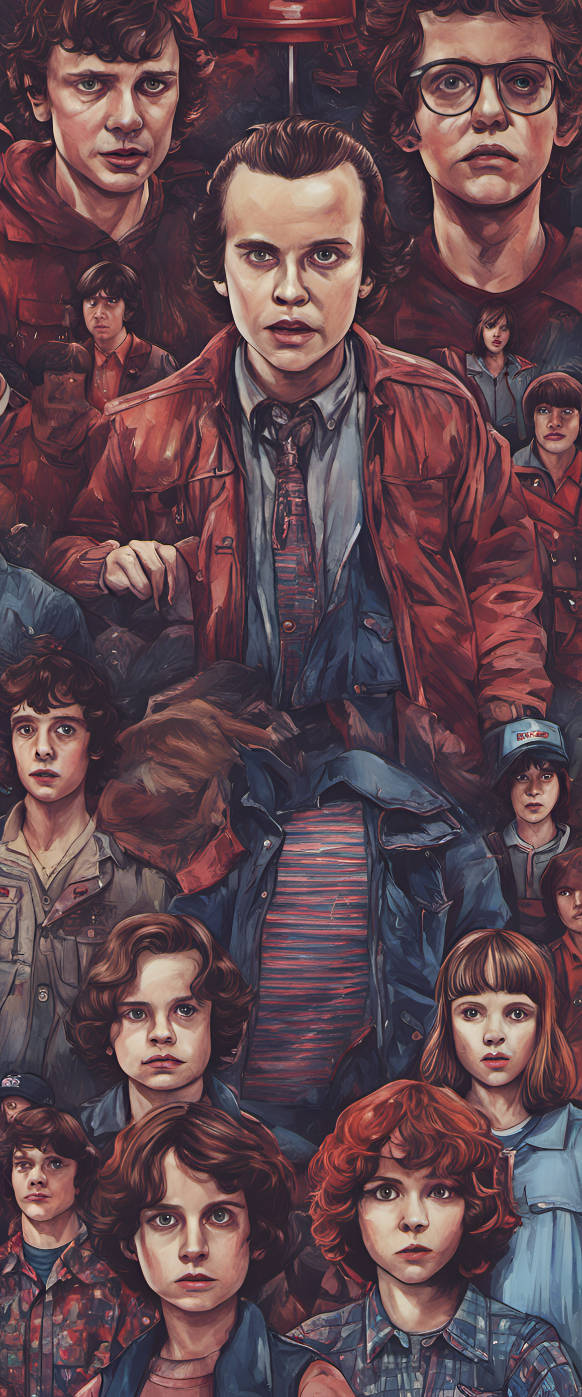 Stranger Things wallpaper with intricate design