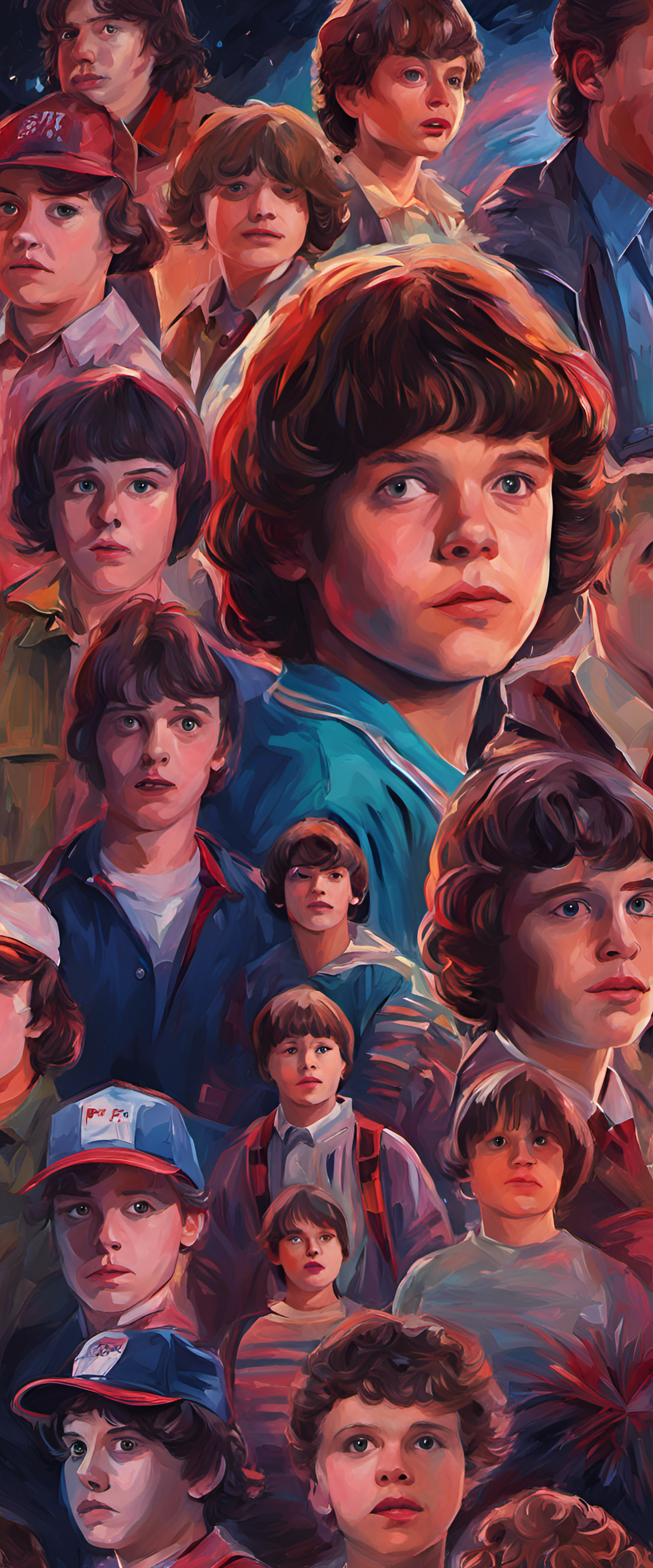 Impressionist artwork inspired by Stranger Things.