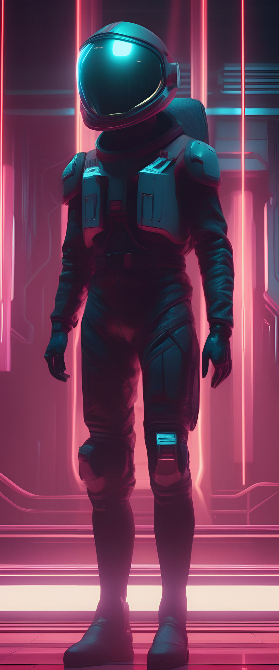 80's sci-fi inspired wallpaper with textured elements and cinematic lighting.