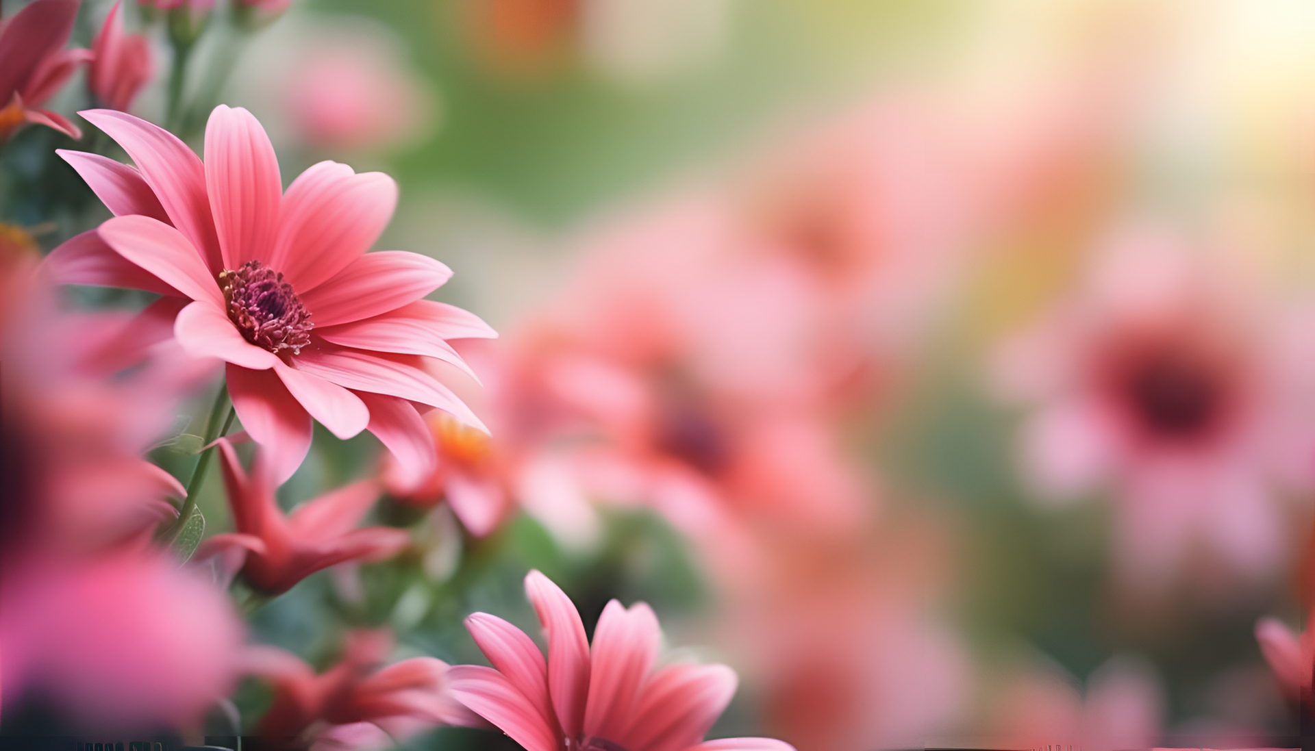 Vibrant close-up of a sharp-focused flower on an HD desktop wallpaper.