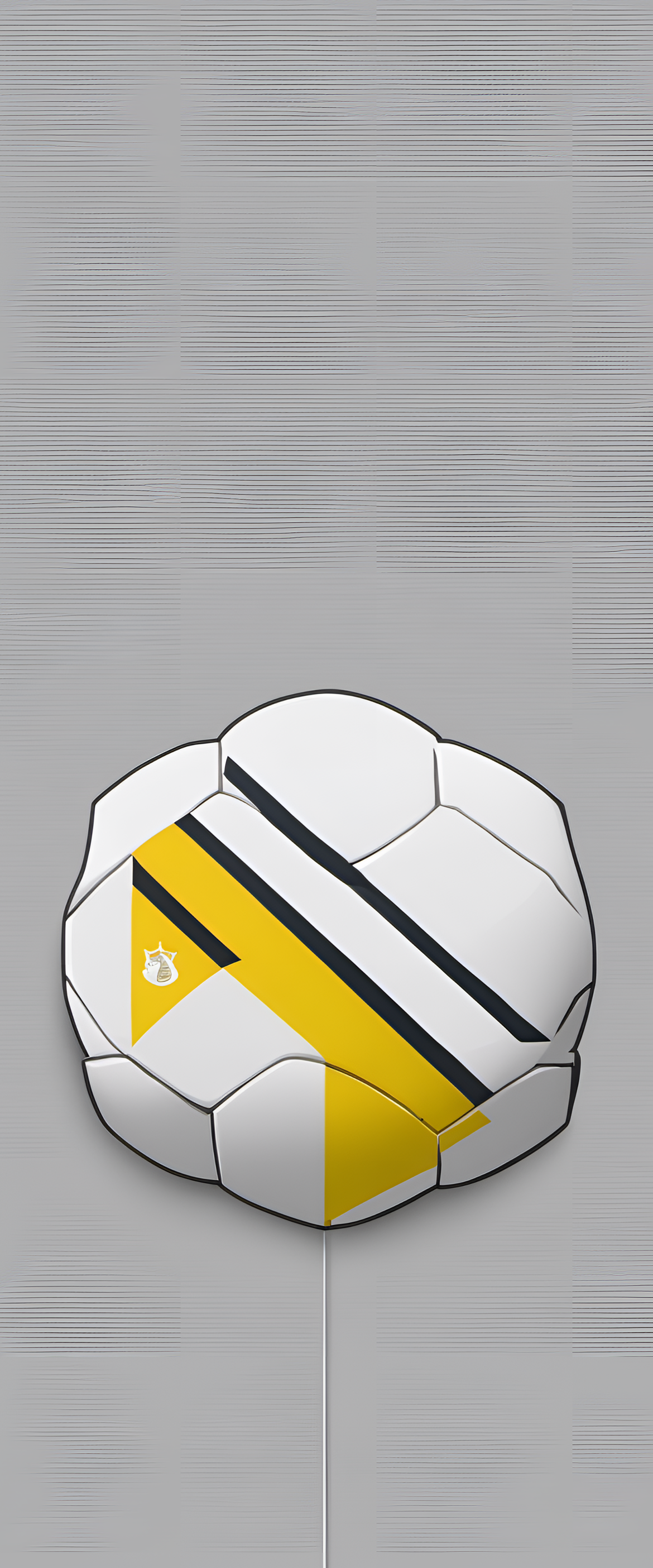 Minimalist football wallpaper: Sketch of a football pitch with minimal design elements in black and white.