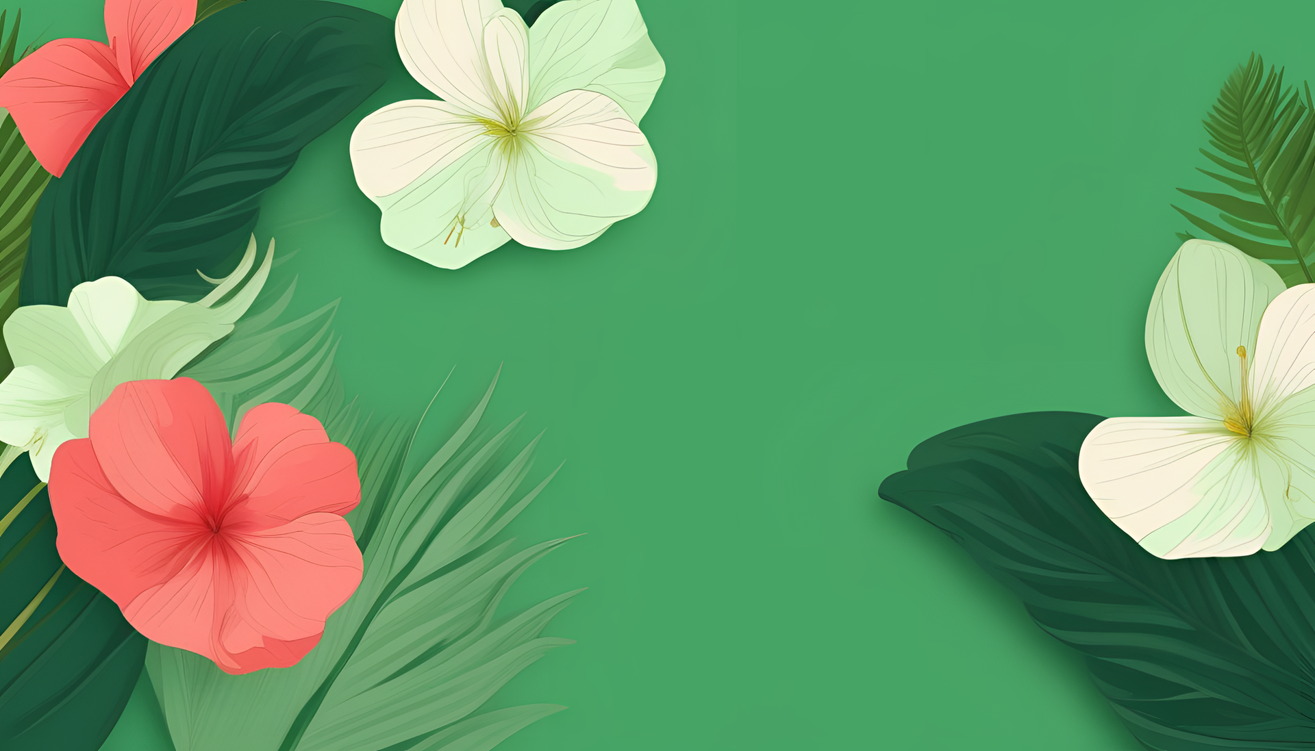 Complimentary green tones form a captivating desktop wallpaper.