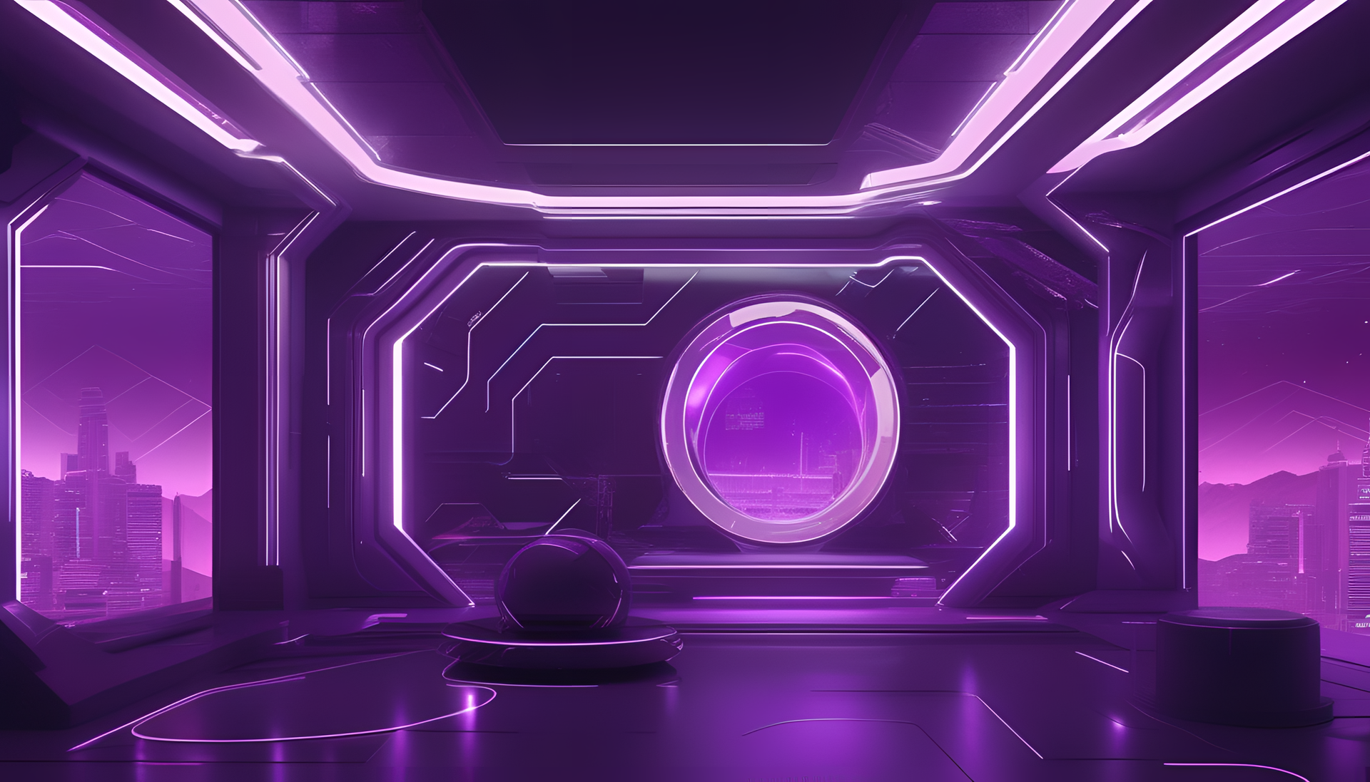 Futuristic purple aesthetic wallpaper