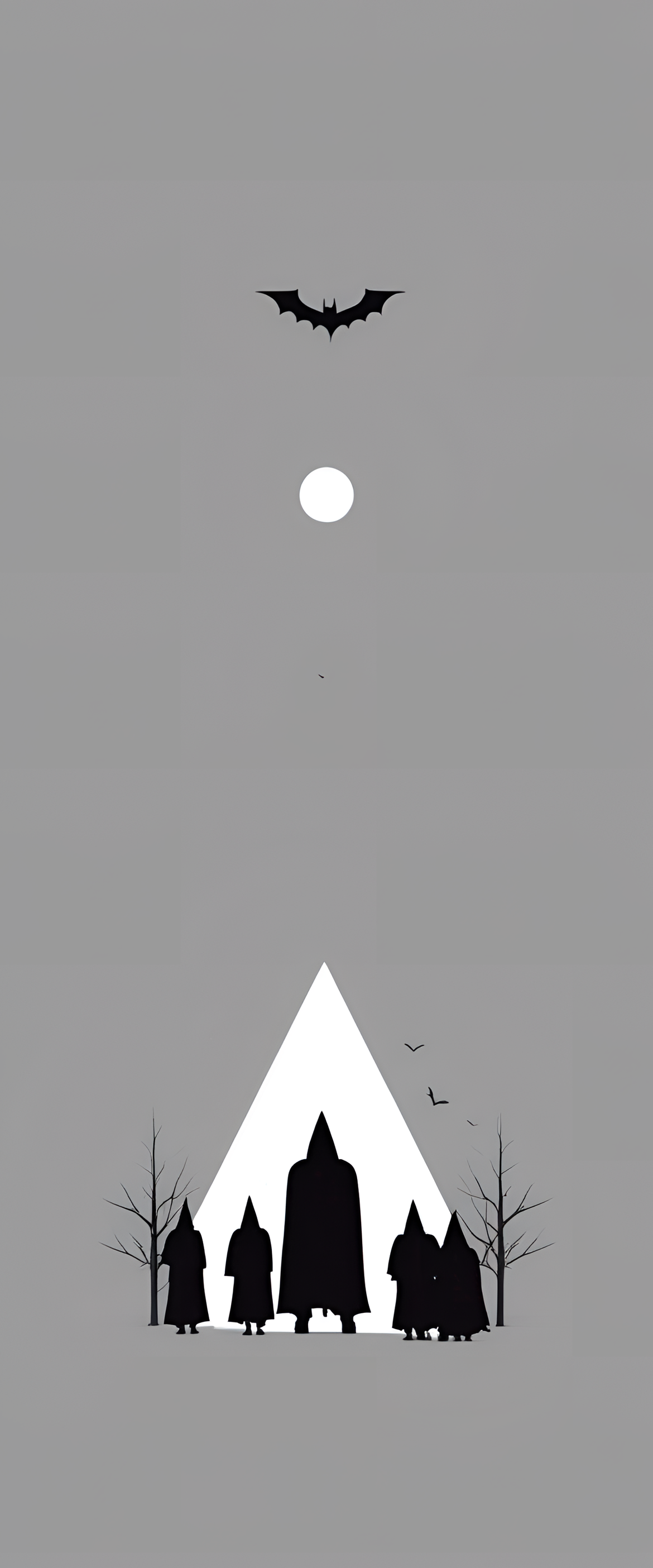 Minimalist spooky forest wallpaper.