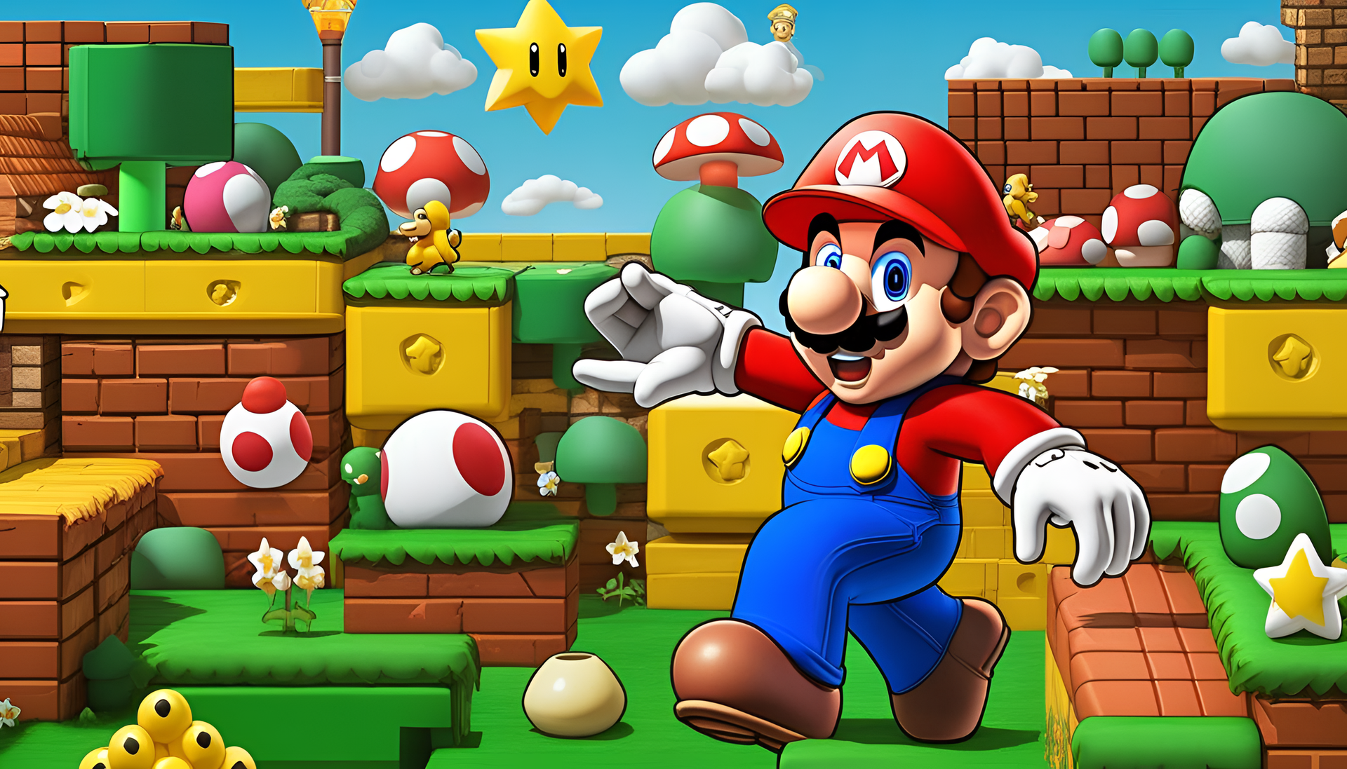 A Mario Background