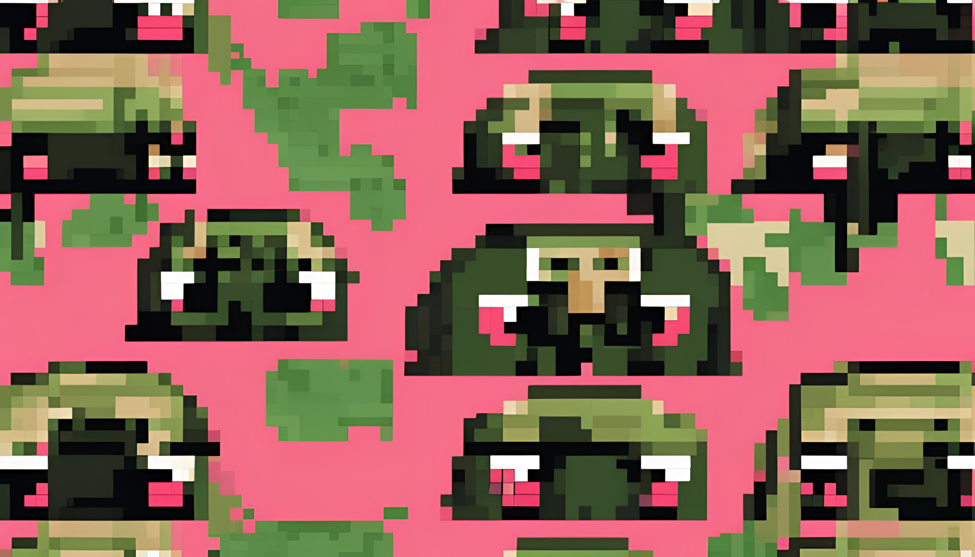 Bape pixel art desktop wallpaper.