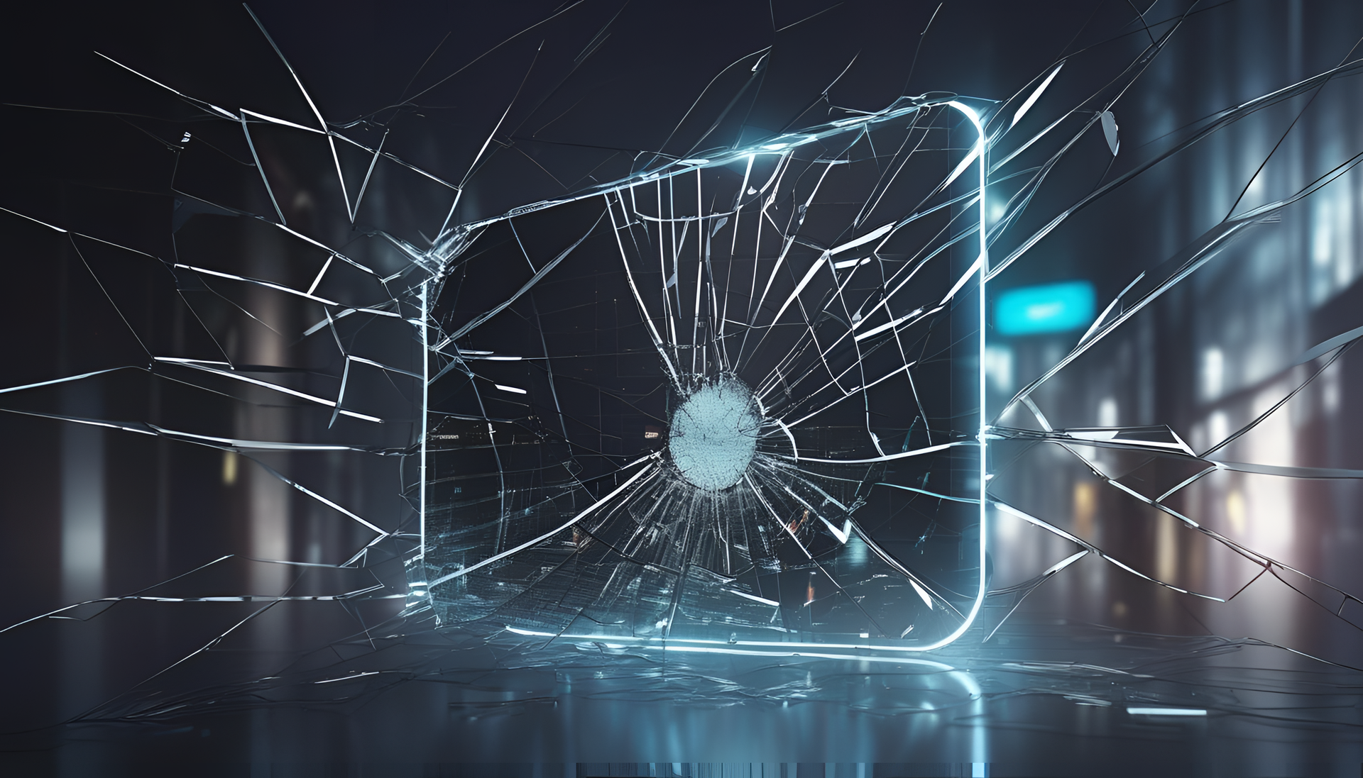 Futuristic shattered glass pattern in high definition.