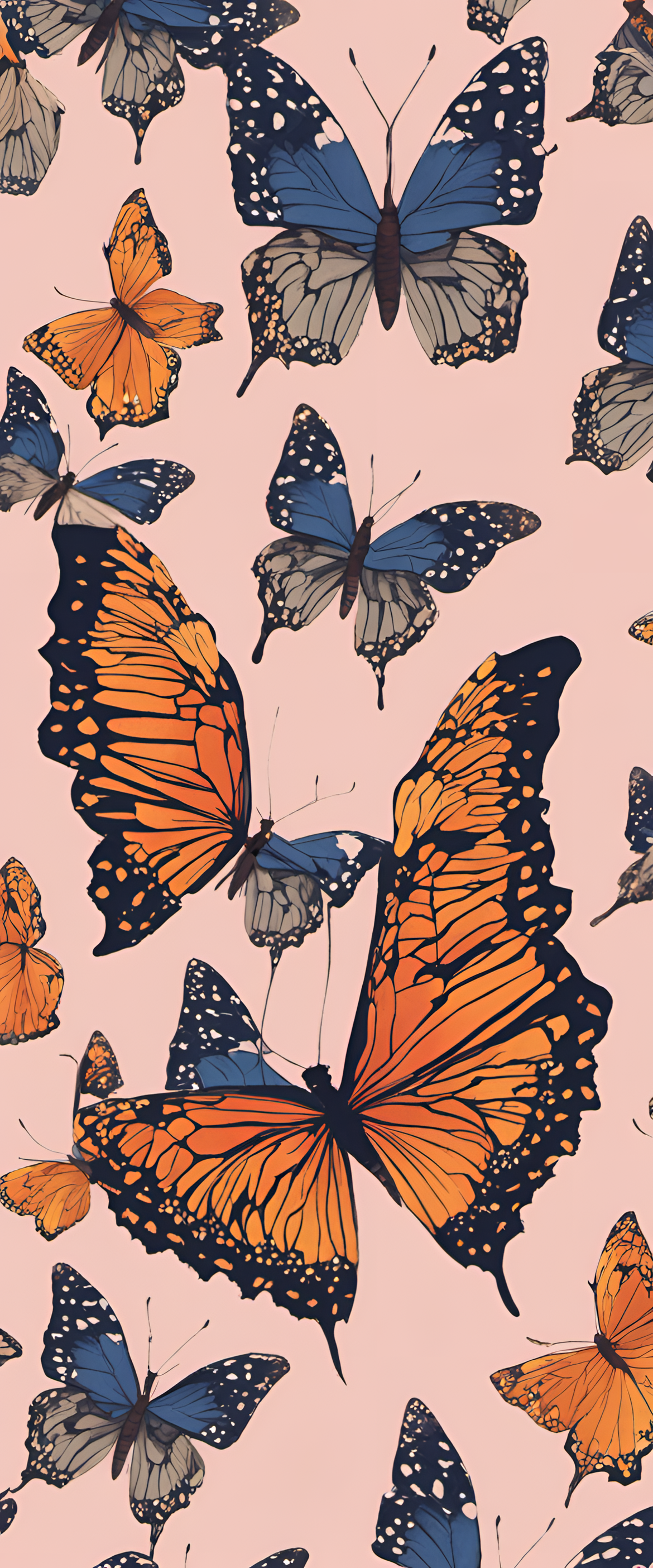 Butterfly wallpaper with vibrant colors.