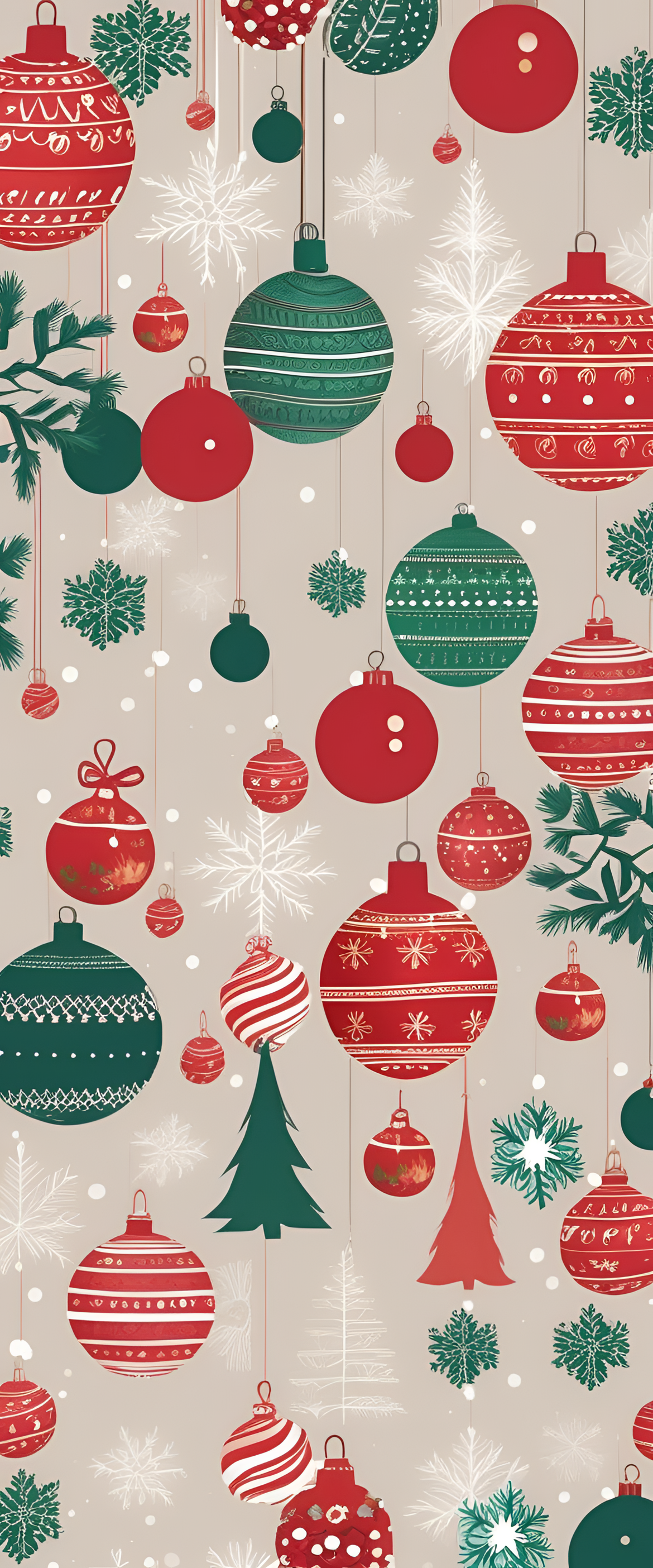 Festive holiday wallpaper with Christmas theme.