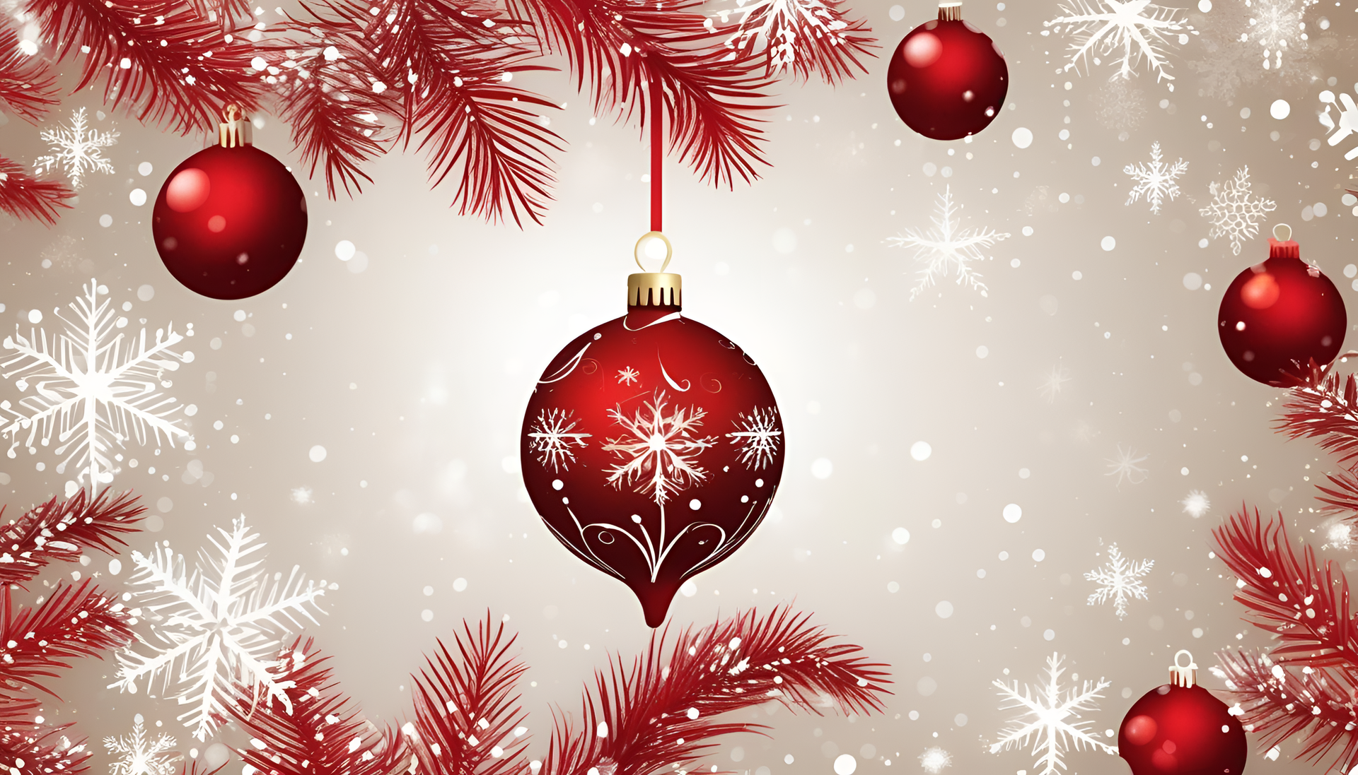 Festive holiday-inspired background with a cozy and vibrant Christmas theme.