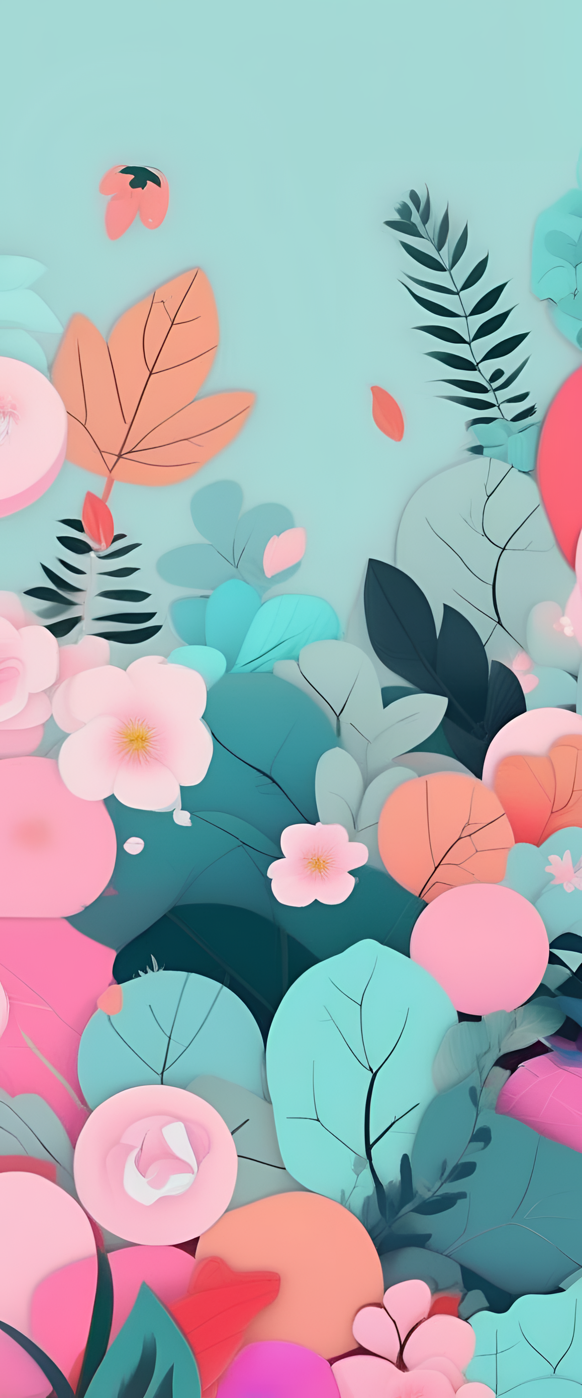 Vibrant, adorable wallpaper with colors that clash in a cute aesthetic pattern.