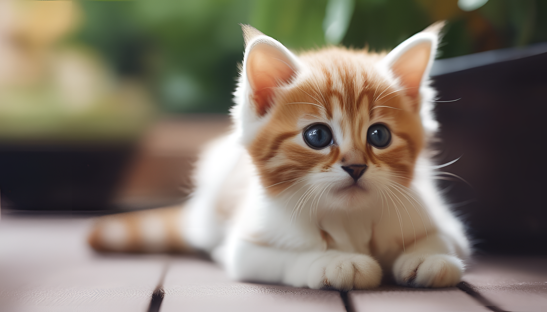 Adorable cat sitting on a windowsill.