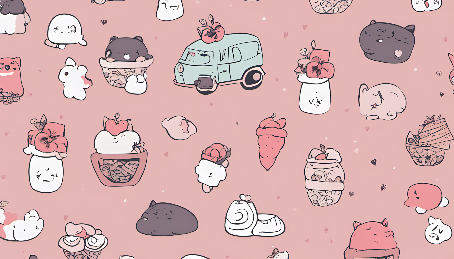 Cute matte wallpaper with adorable design.