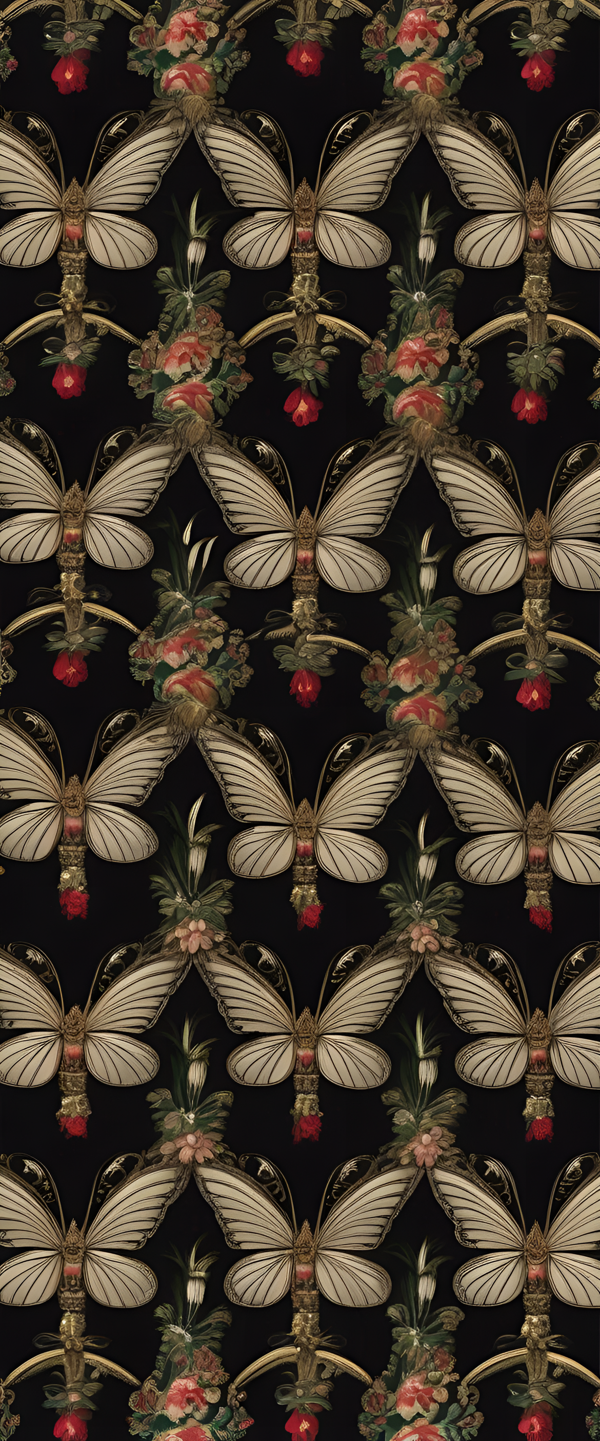 Iridescent Gucci wallpaper with intricate details.