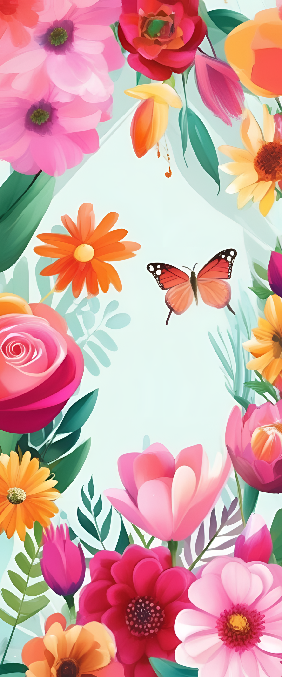 Happy Mother's Day wallpaper with vibrant colors.