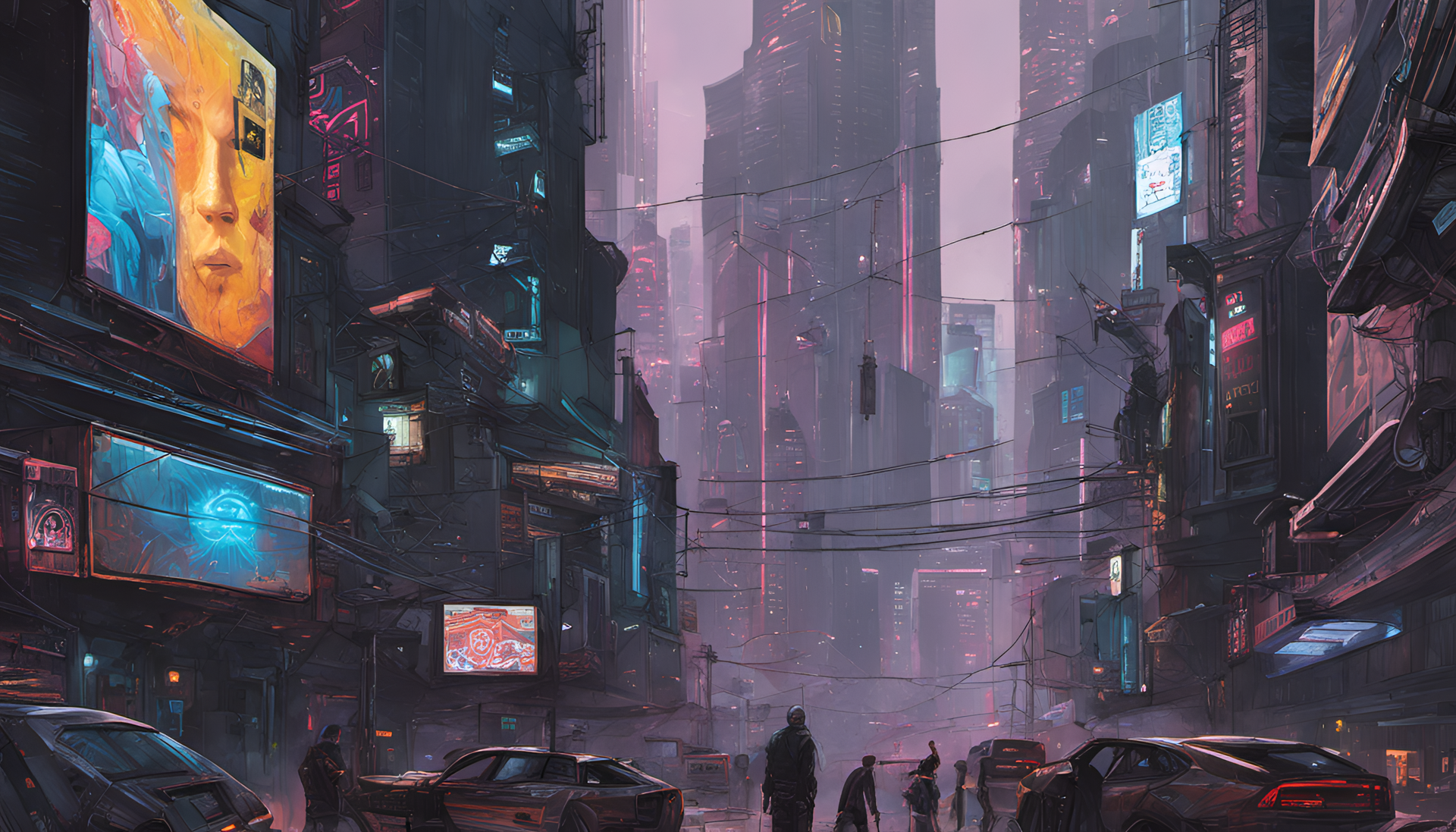 Justin Jefferson in a futuristic cyberpunk style.