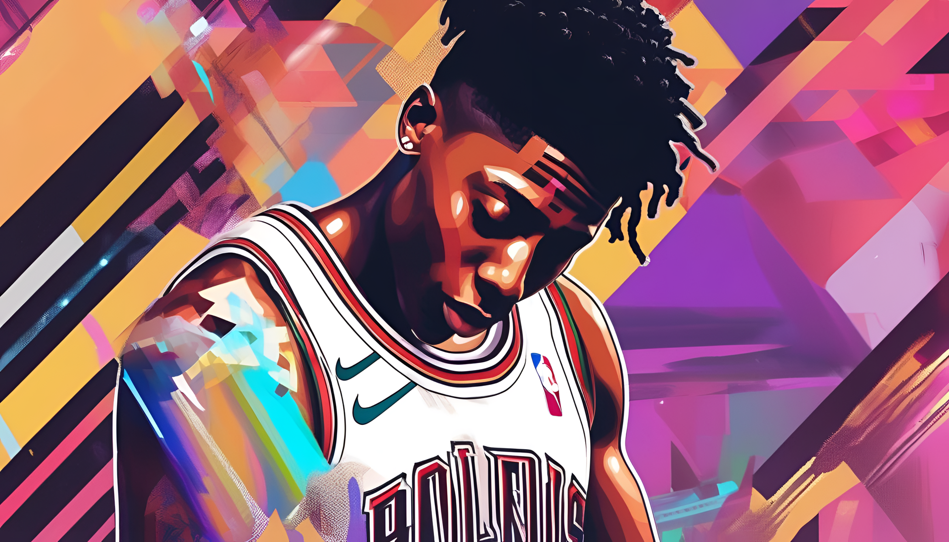 NBA Youngboy glitched wallpaper