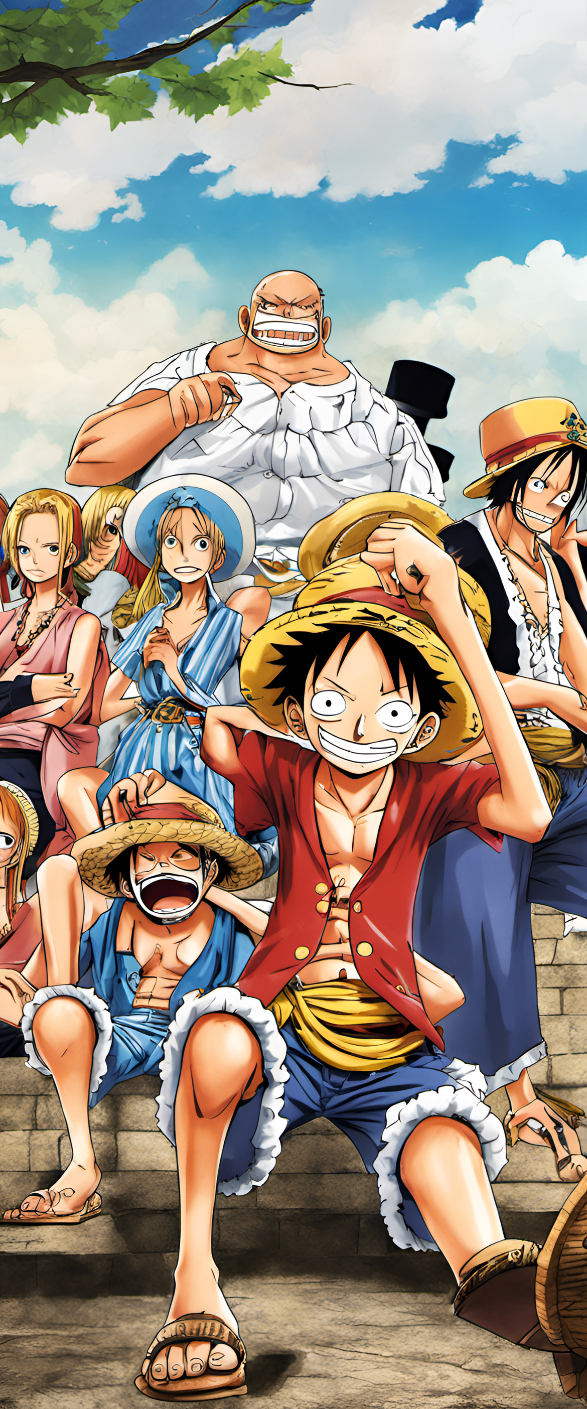 Colorful character artwork from One Piece.