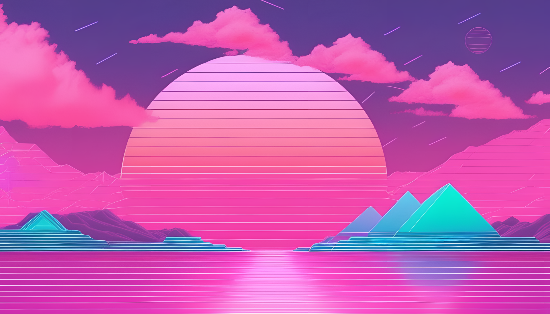 Pastel vaporwave aesthetic wallpaper with dreamy hues and nostalgic vibes.