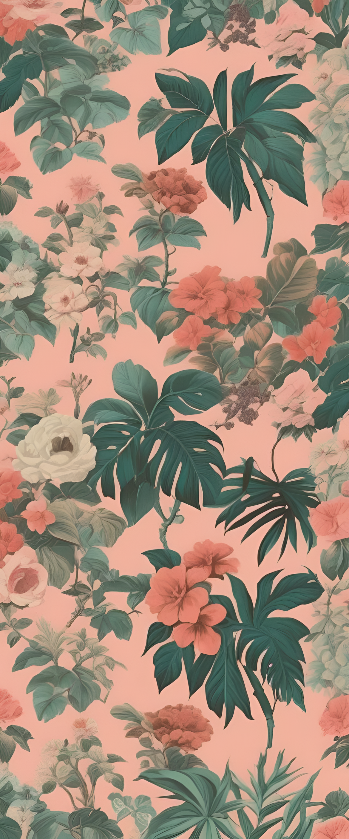 Vintage-inspired wallpaper with aesthetic design