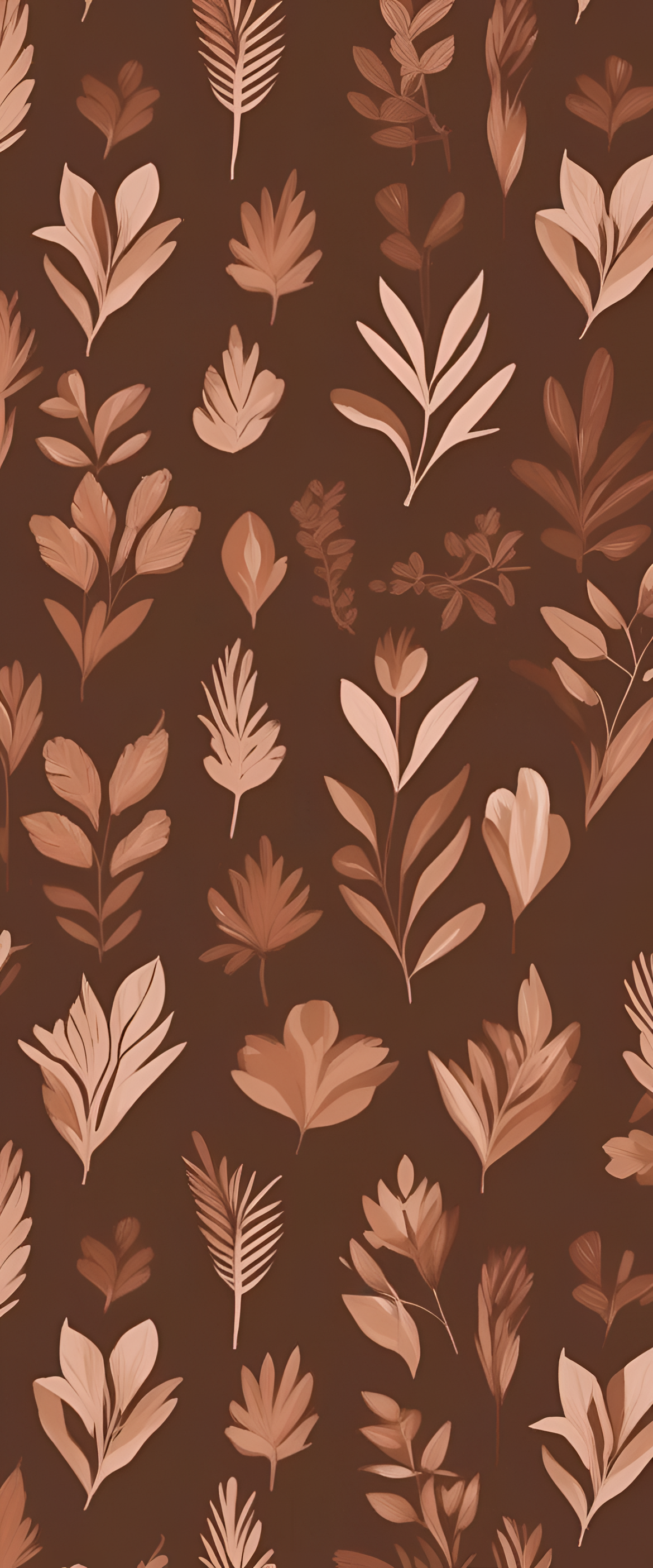 Abstract brown pattern on a phone wallpaper