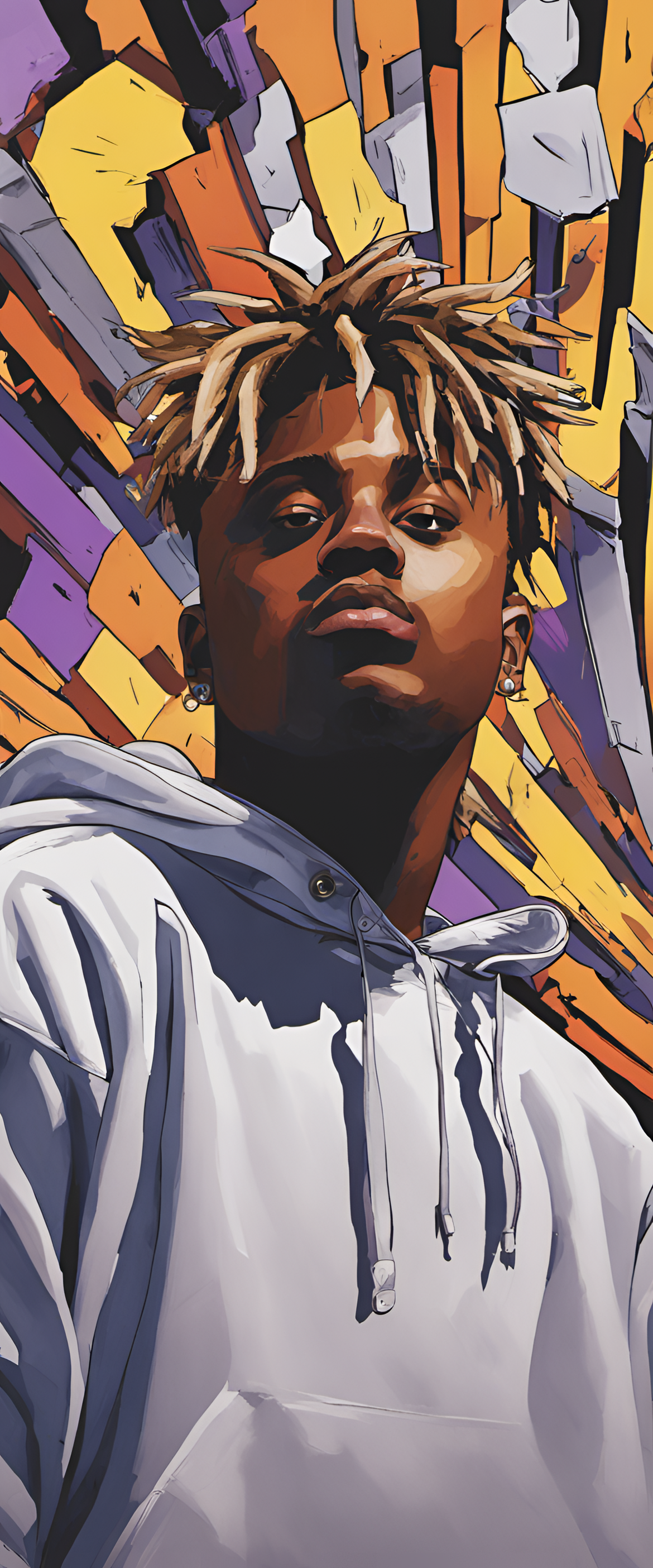 Vibrant Juice Wrld wallpaper with sharp focus capturing his unique style.