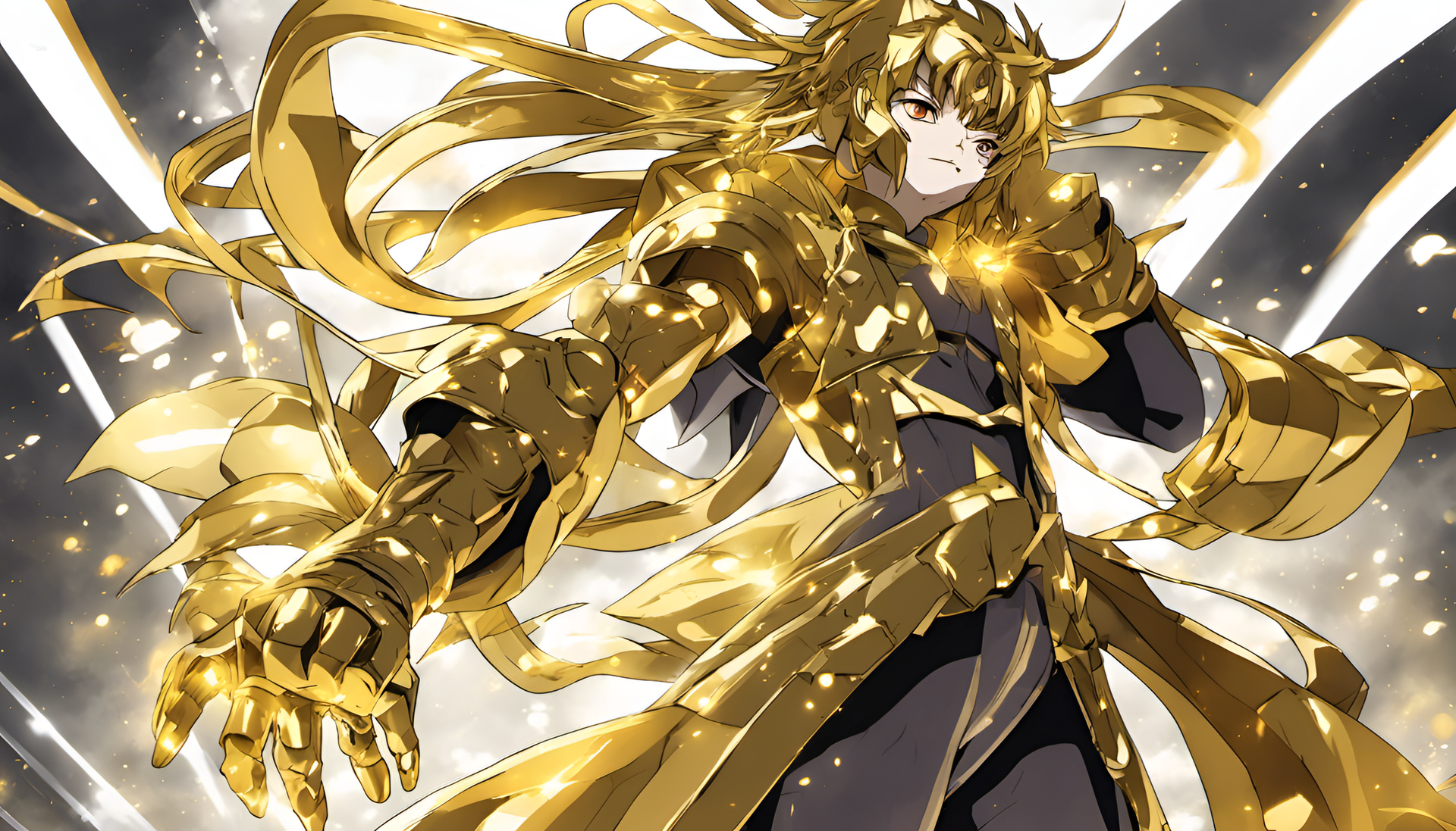 Golden-colored stylized anime character.