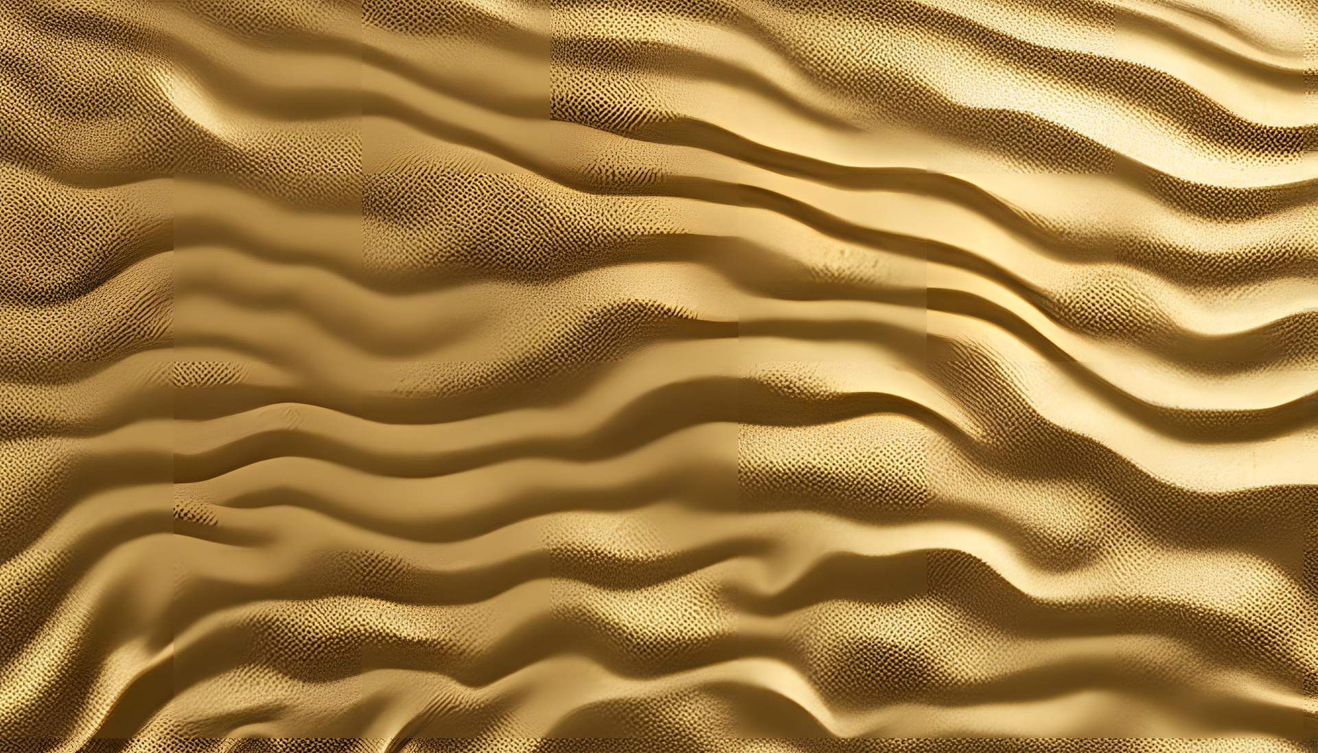 Golden hues illuminate a detailed beach, creating a serene and vibrant desktop wallpaper.