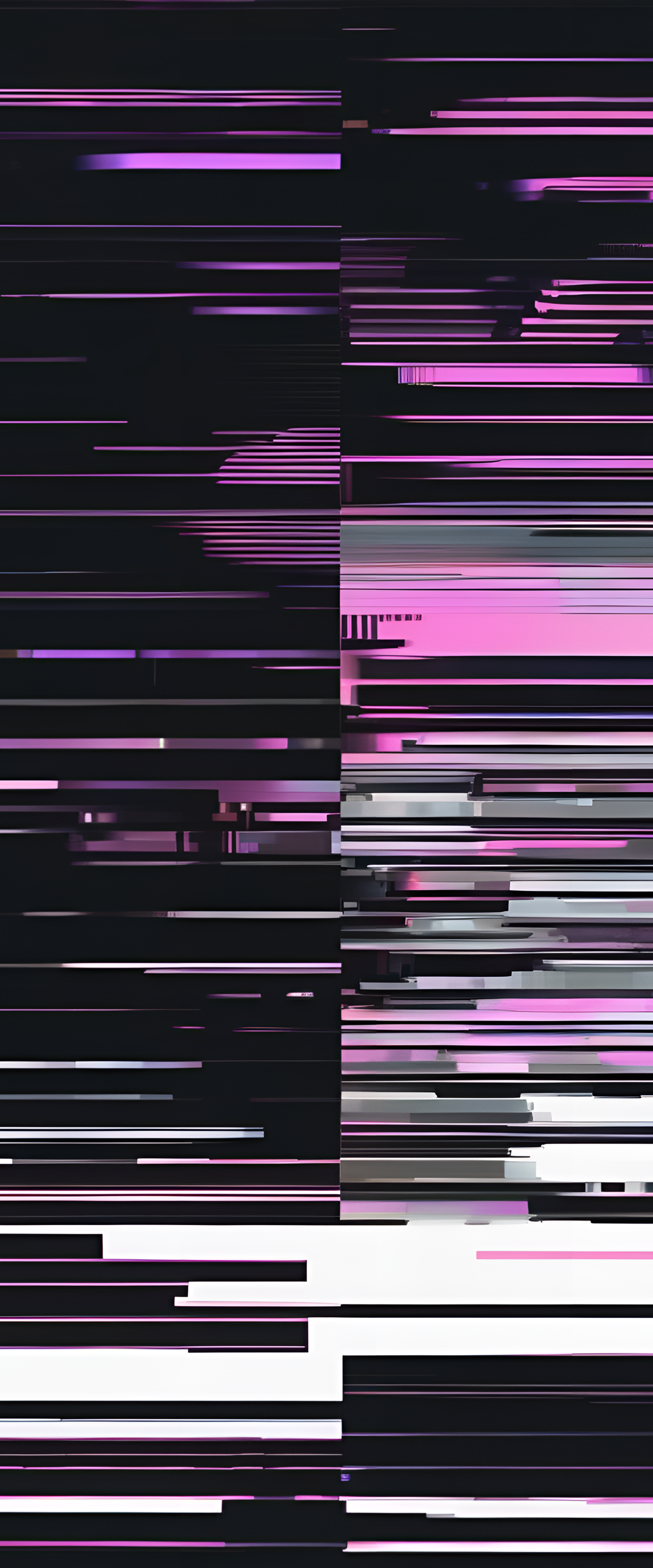 Abstract glitched black pattern wallpaper.