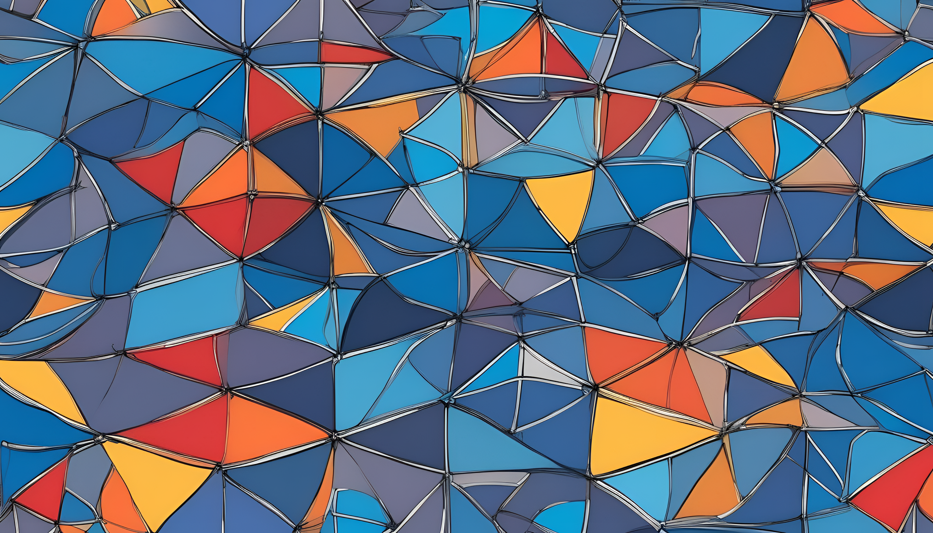 Vibrant blue tetradic-color desktop wallpaper.