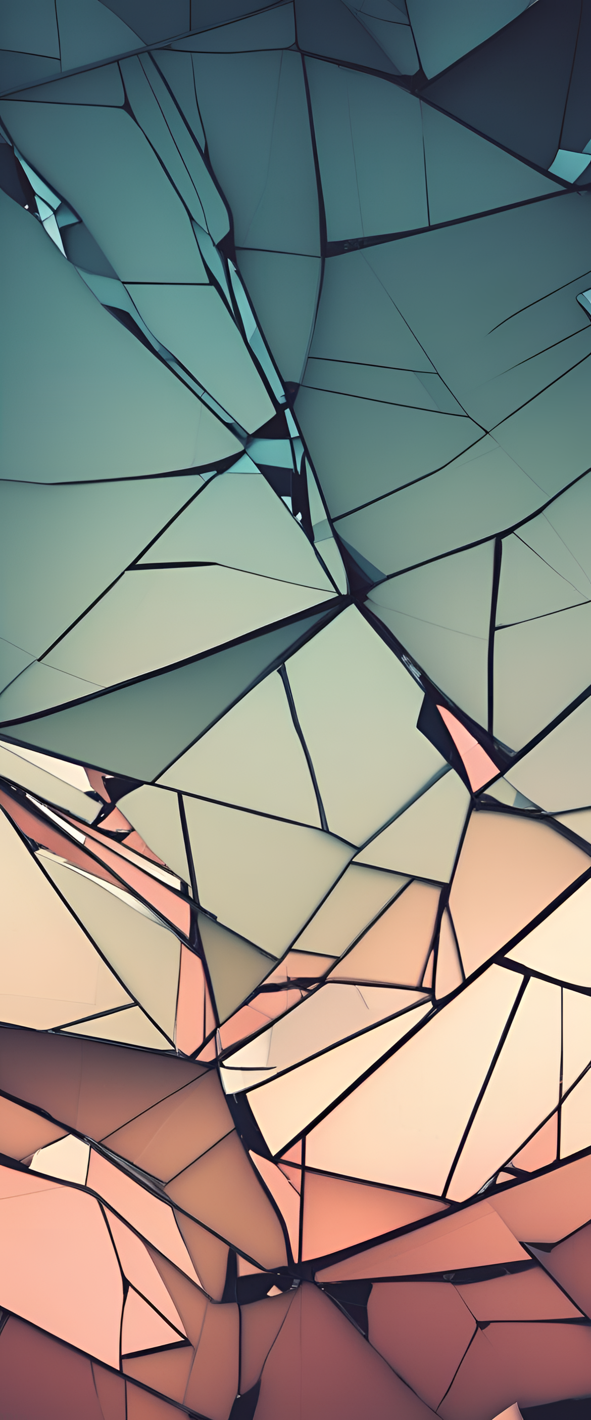 Cracked screen pattern in abstract style.