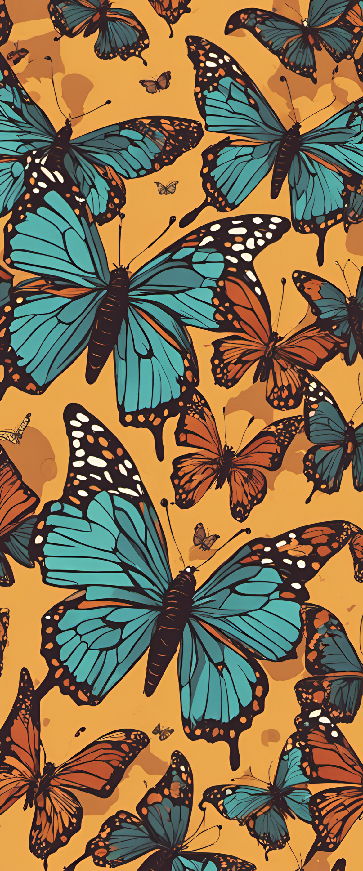 Psychedelic butterfly artwork inspired by 70's sci-fi.