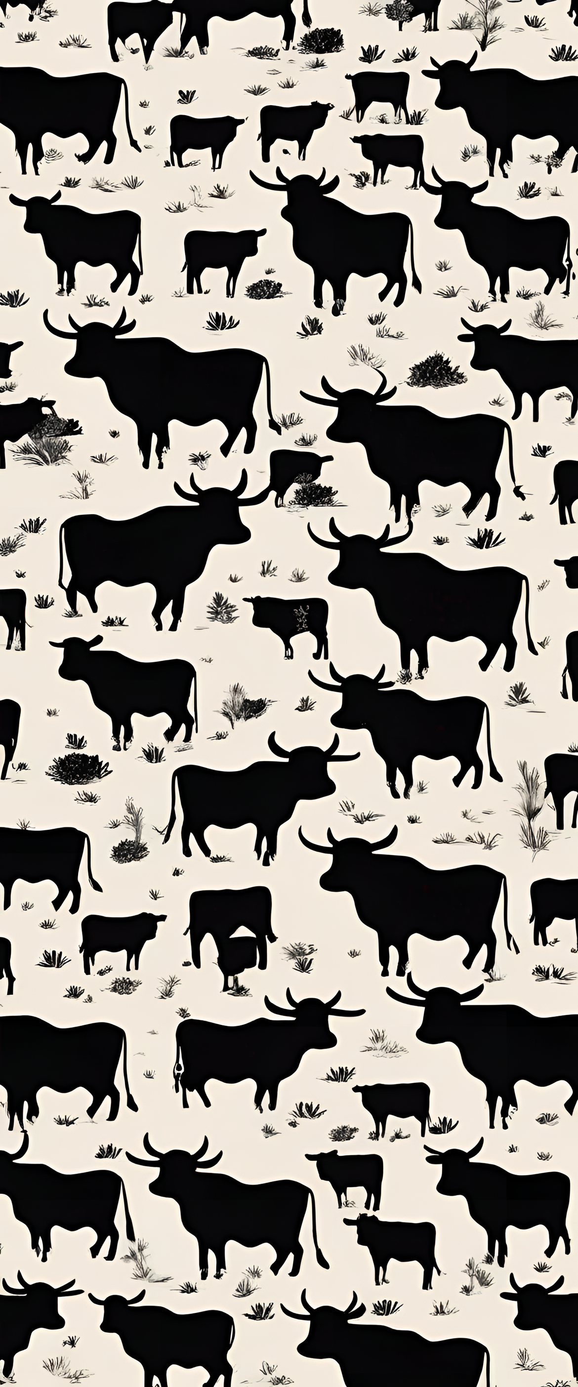 Cow print phone wallpaper with unique pattern.