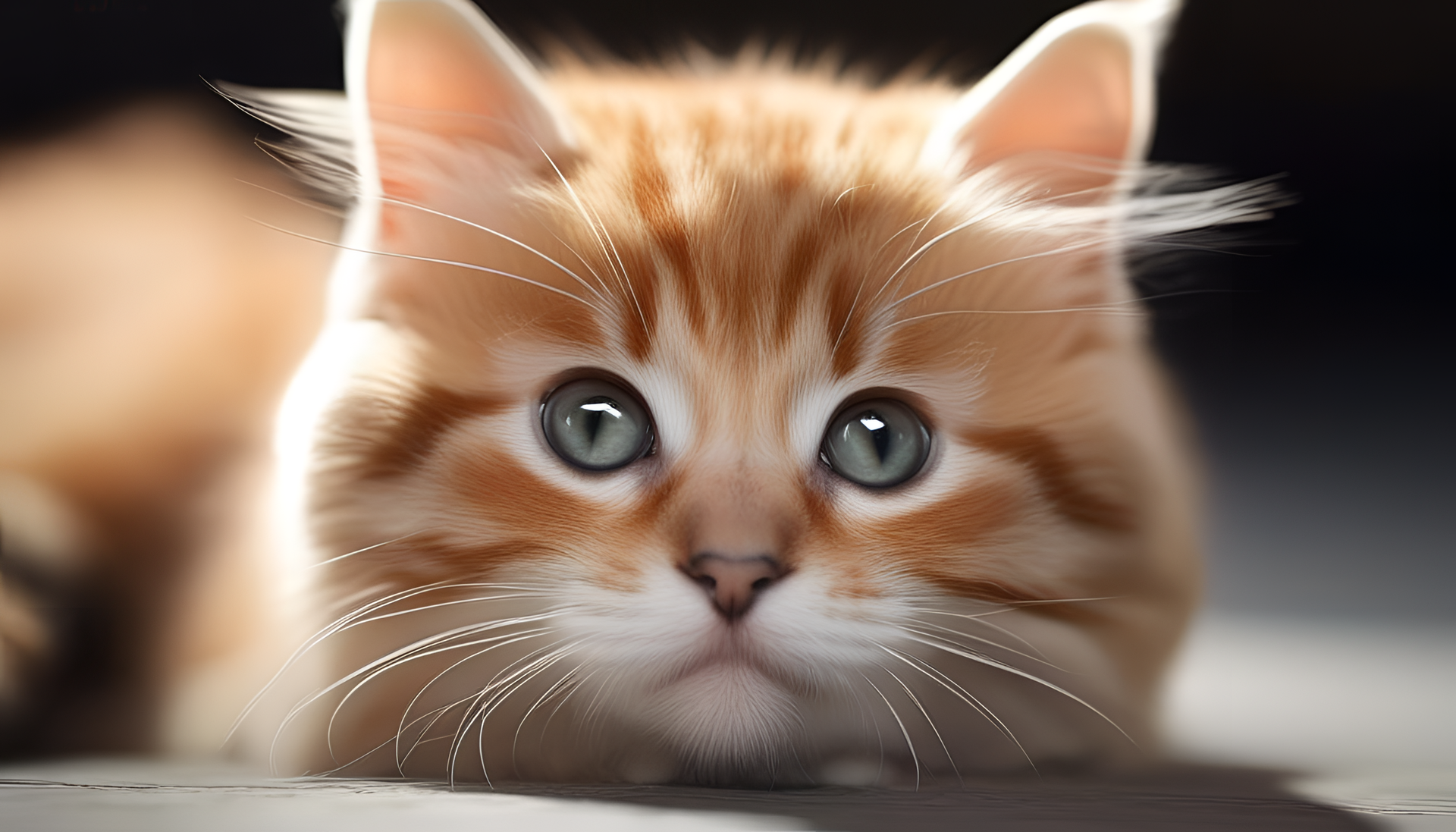 Adorable cat with a playful expression and beautiful eyes.