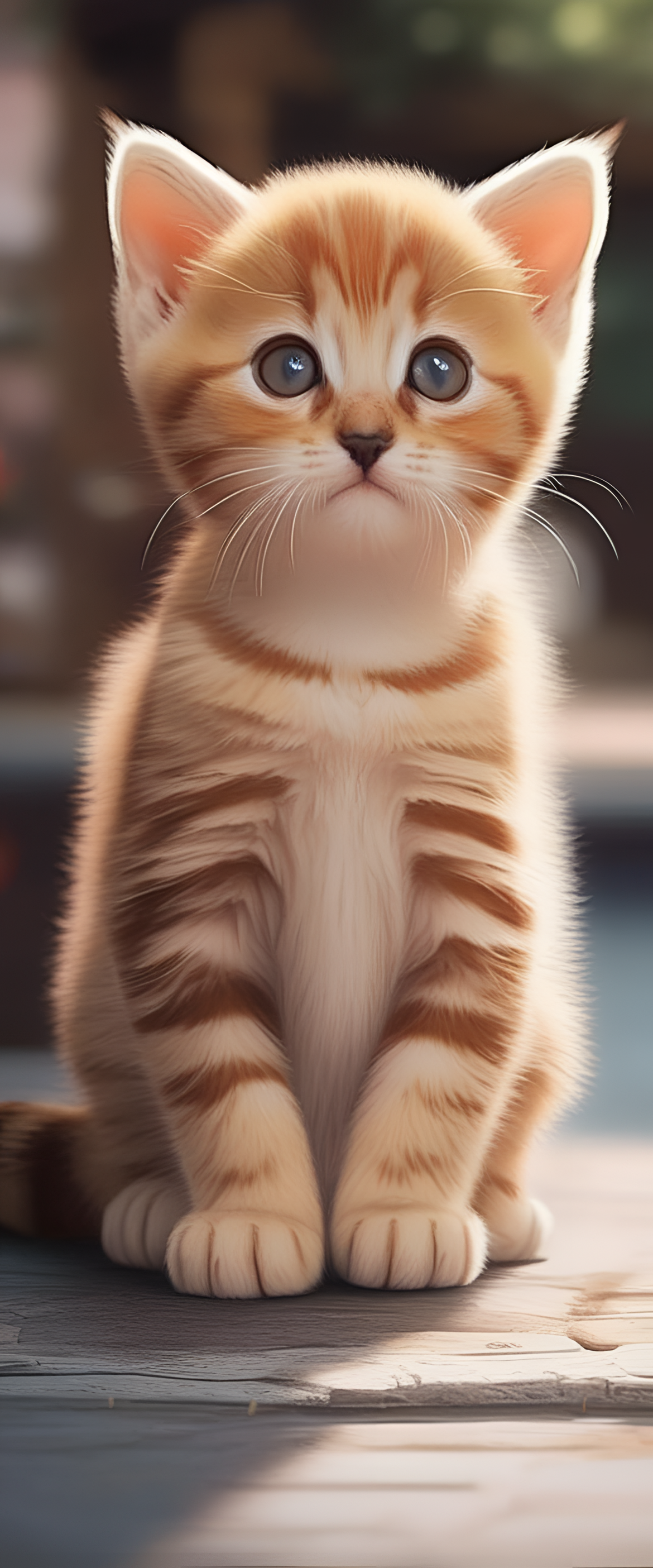 Cute cat sitting on a windowsill, looking out at a sunny day