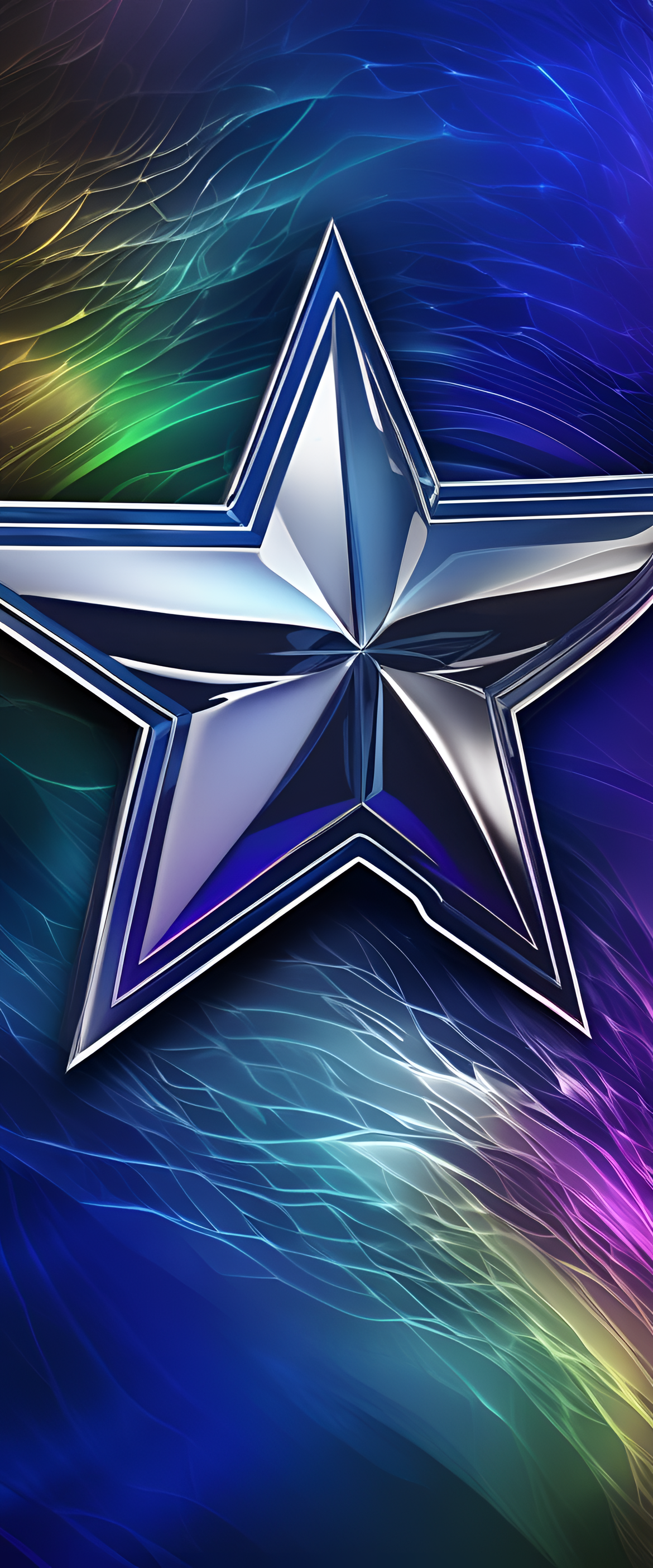 Dallas Cowboys wallpaper showcasing phantasmal iridescence.