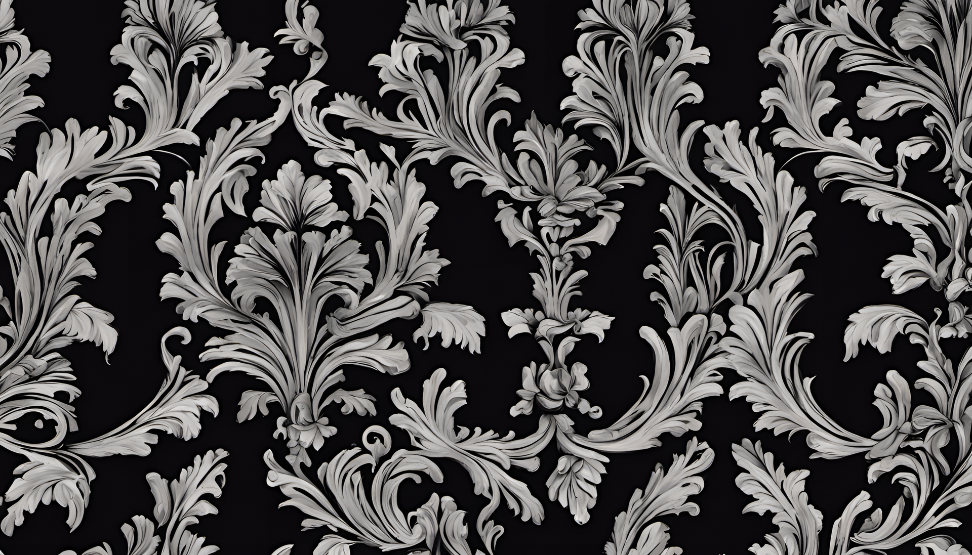 Elegant black wallpaper with abstract patterns.